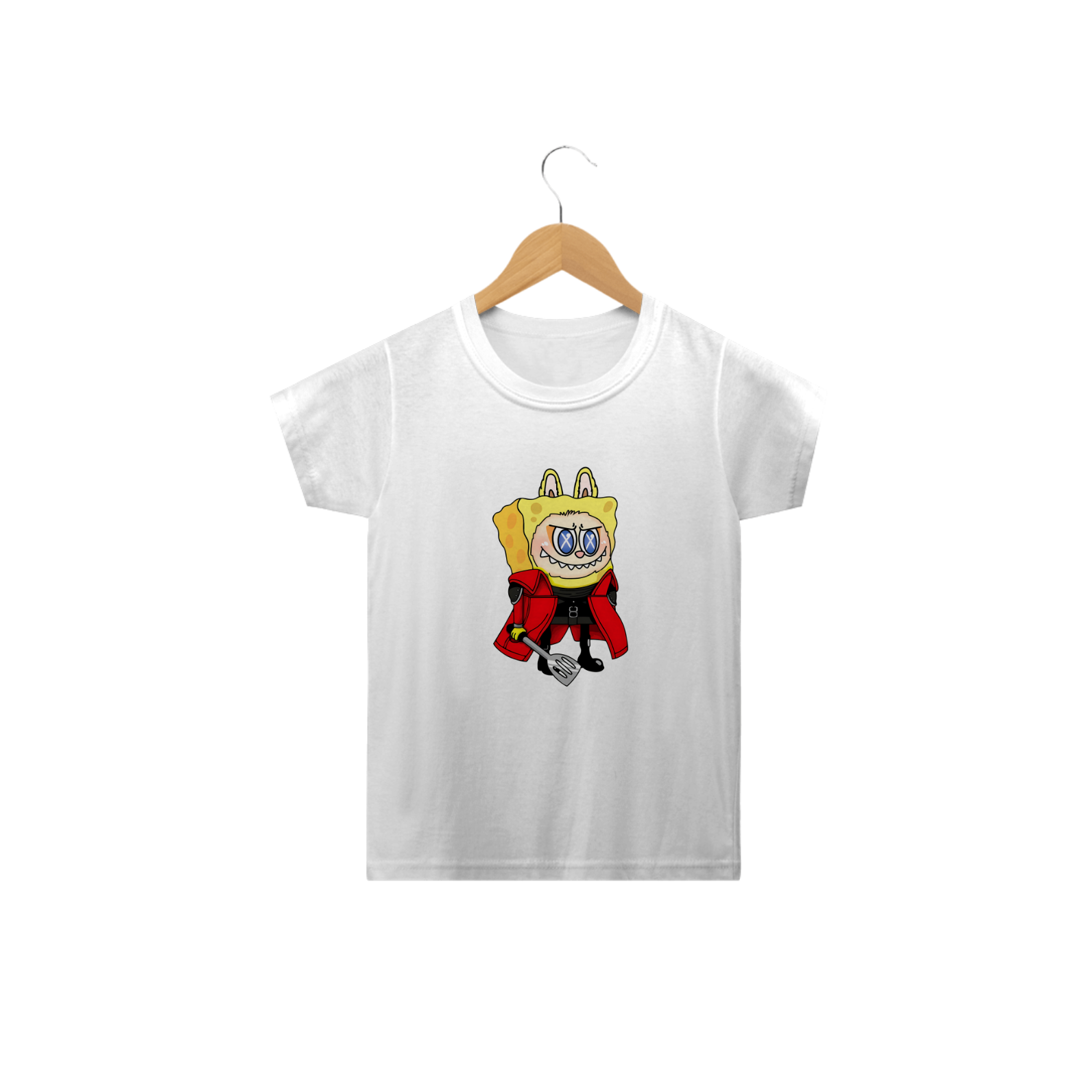 Camiseta Labubu Lafufu Bob Esponja Infantil