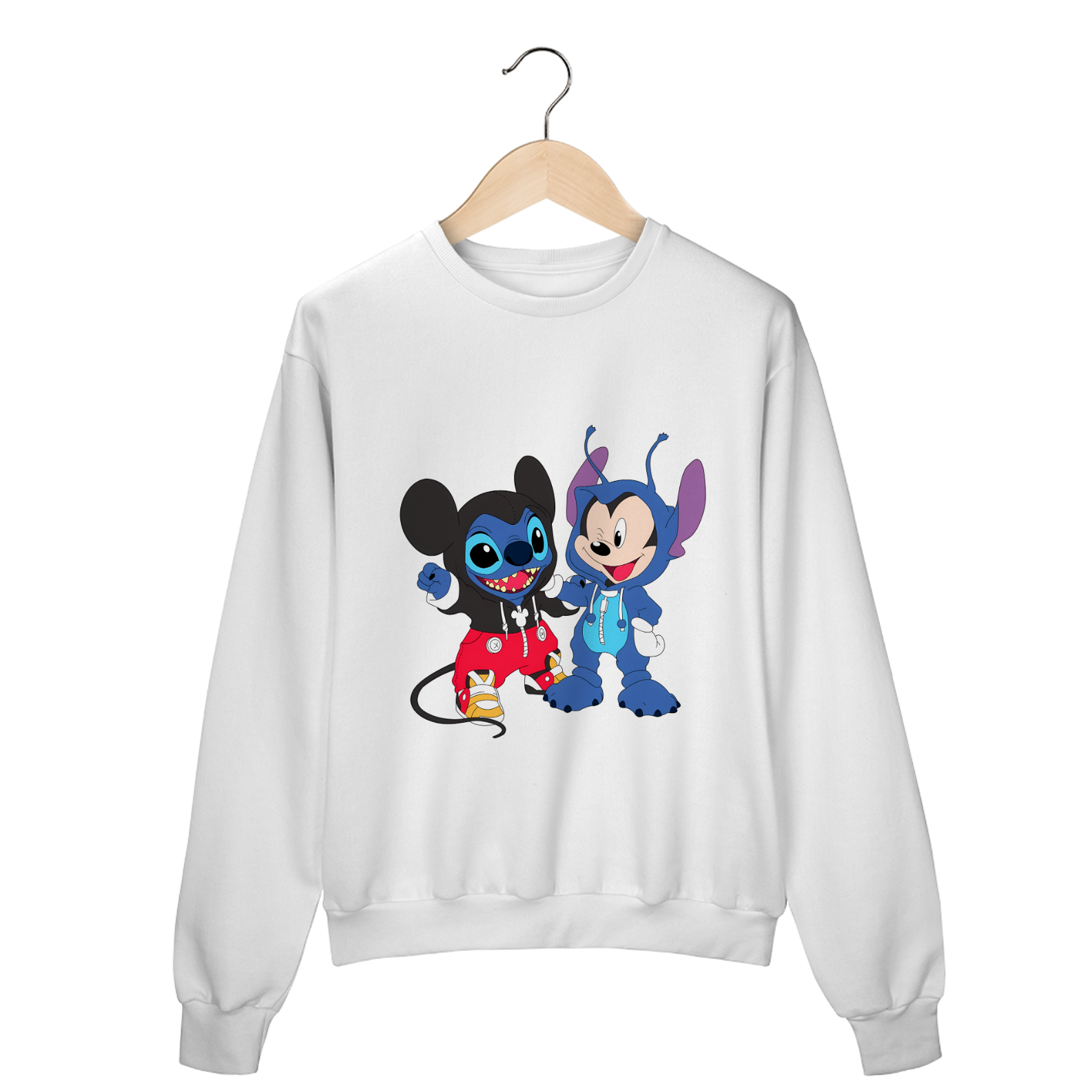 Moletom Mickey e Stitch Fechado