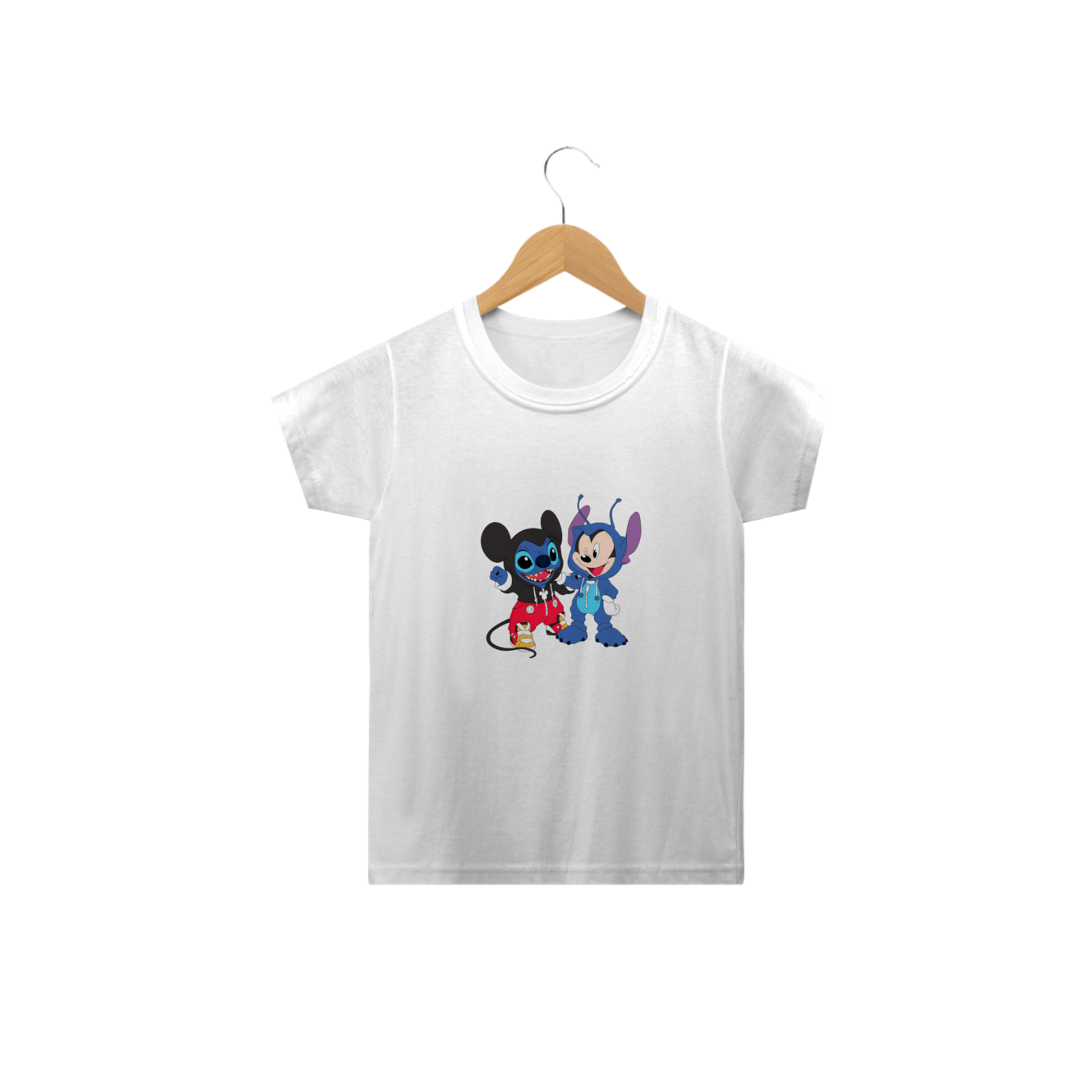 Camisa Mickey e Stitch Infantil