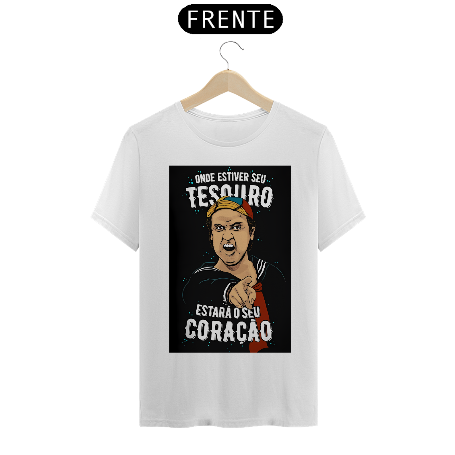 Camiseta Quico - Chaves - Onde estiver seu tesouro