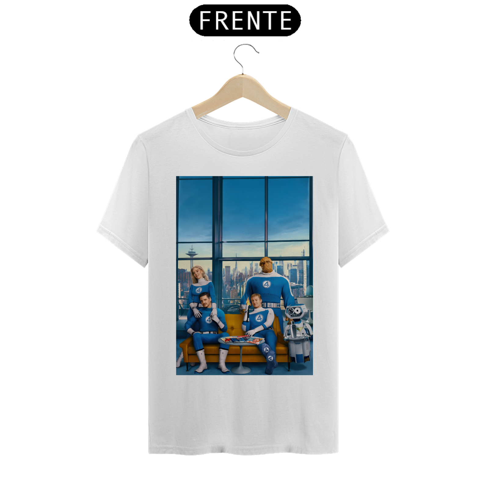 Camiseta Quarteto Fantástico - Primeiros Passos