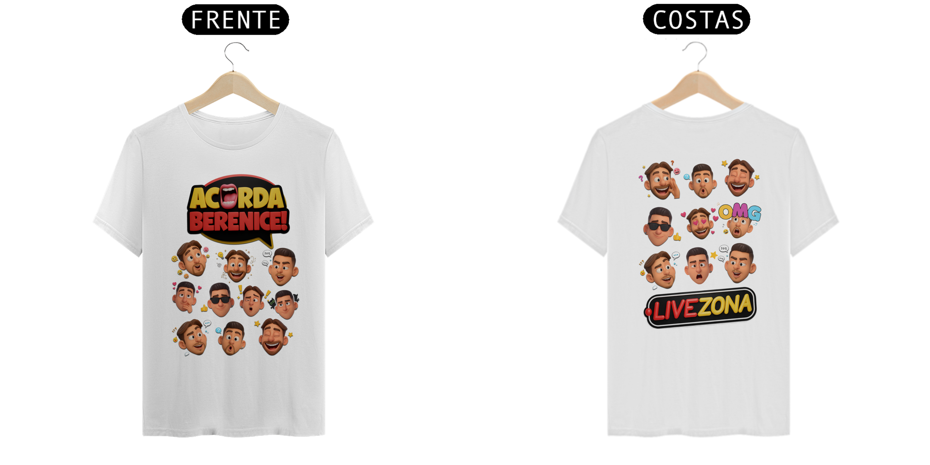 Camiseta Acorda, Berenice! Kah e Gabs