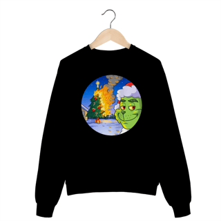 Moletom Fechado Grinch Christmas On Fire