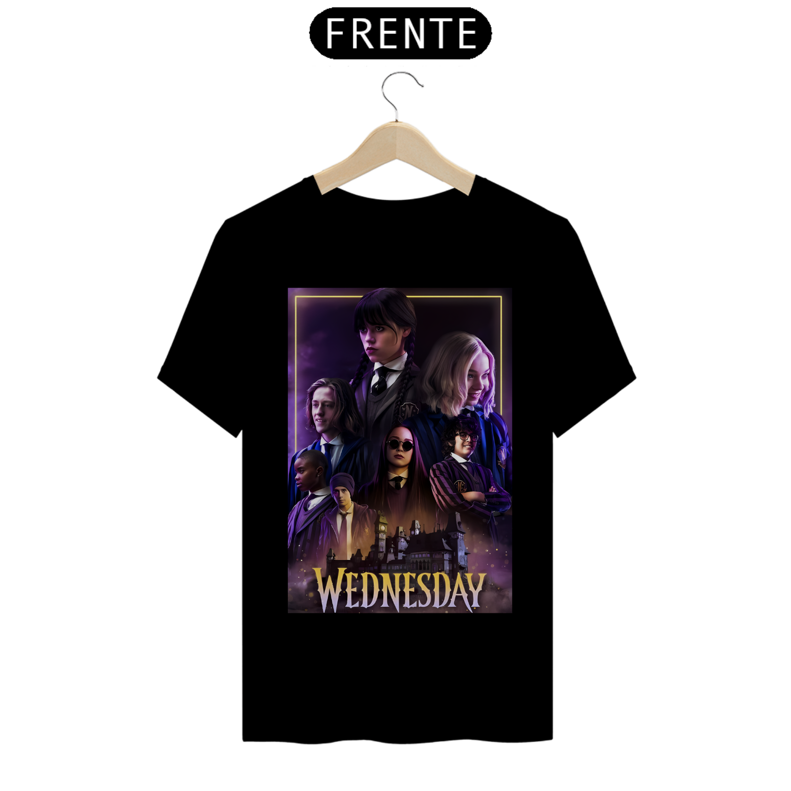 Camiseta Wandinha - Wednesday - A Família Addams (The Addams Family)