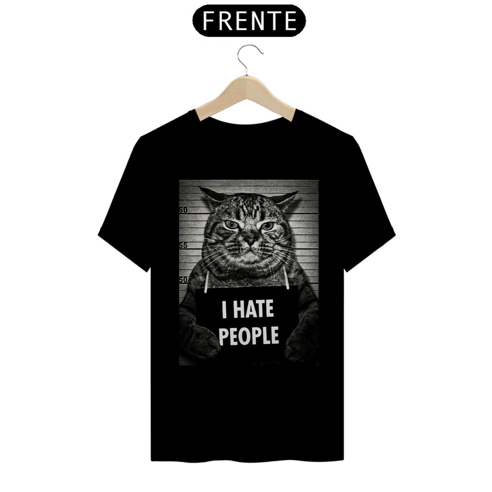 Camiseta I Hate People - Cat
