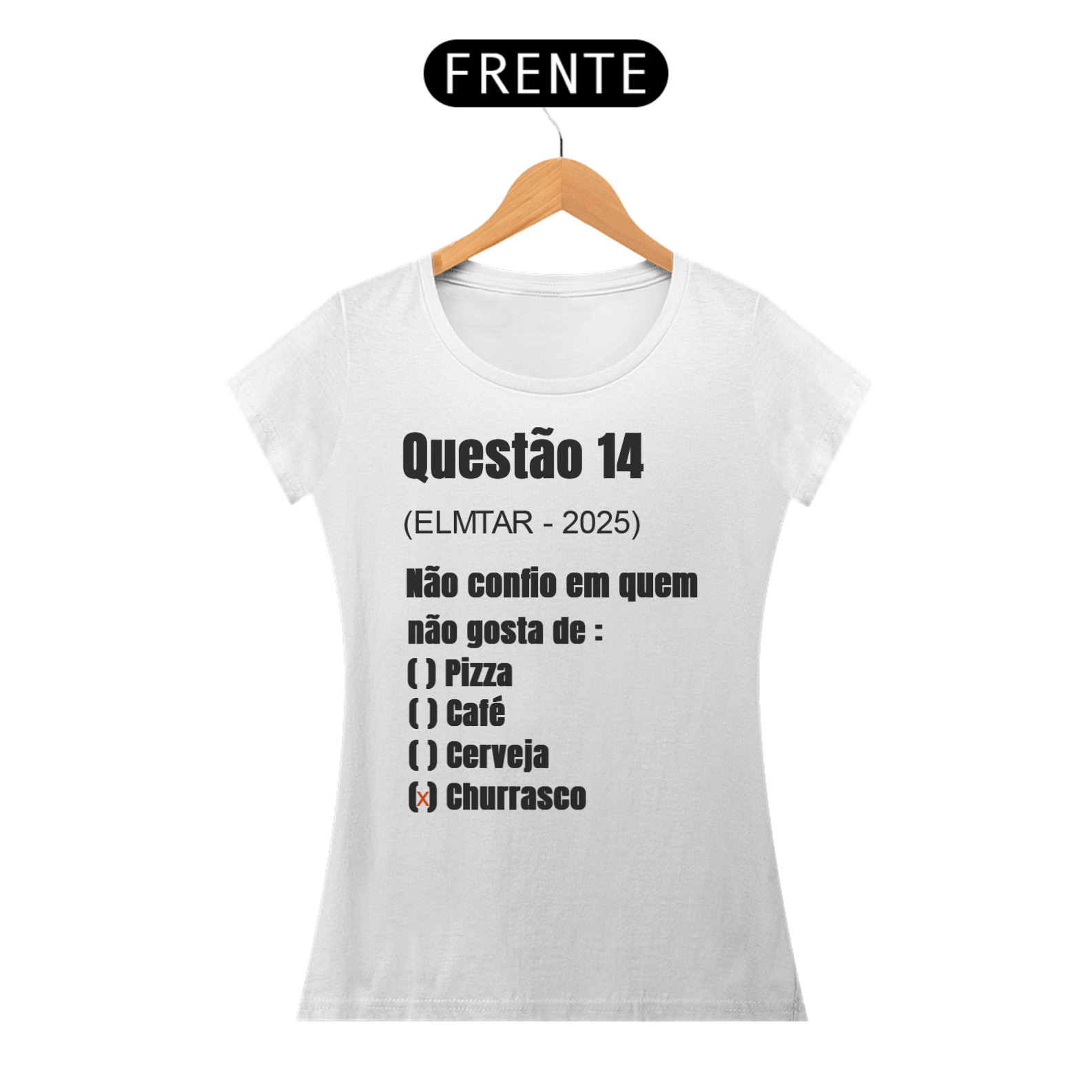 camiseta QUESTÃO Churrasco