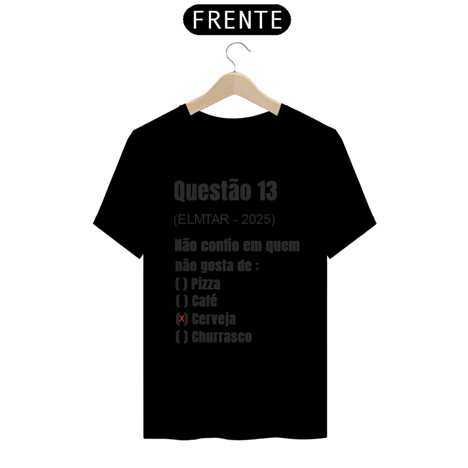 camiseta QUESTÃO Cerveja