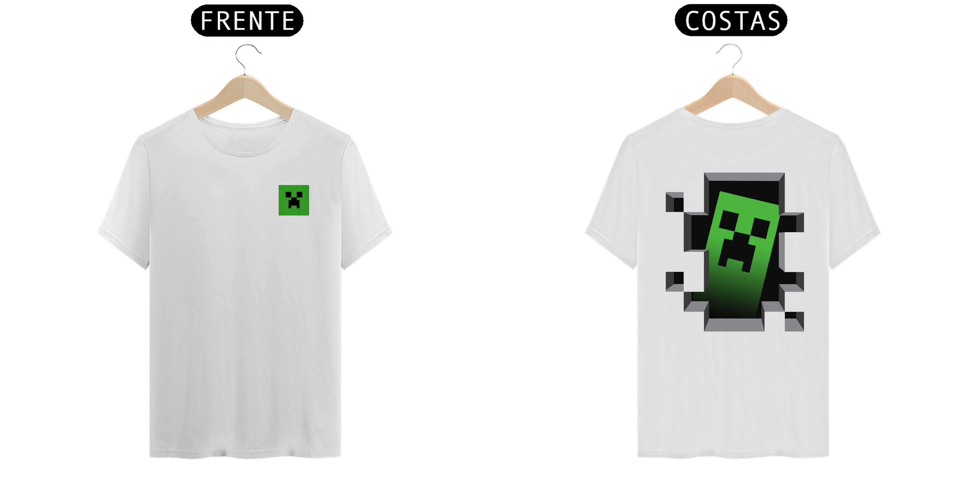 Nome do produto: Camisa Classica Crepper Minecraft