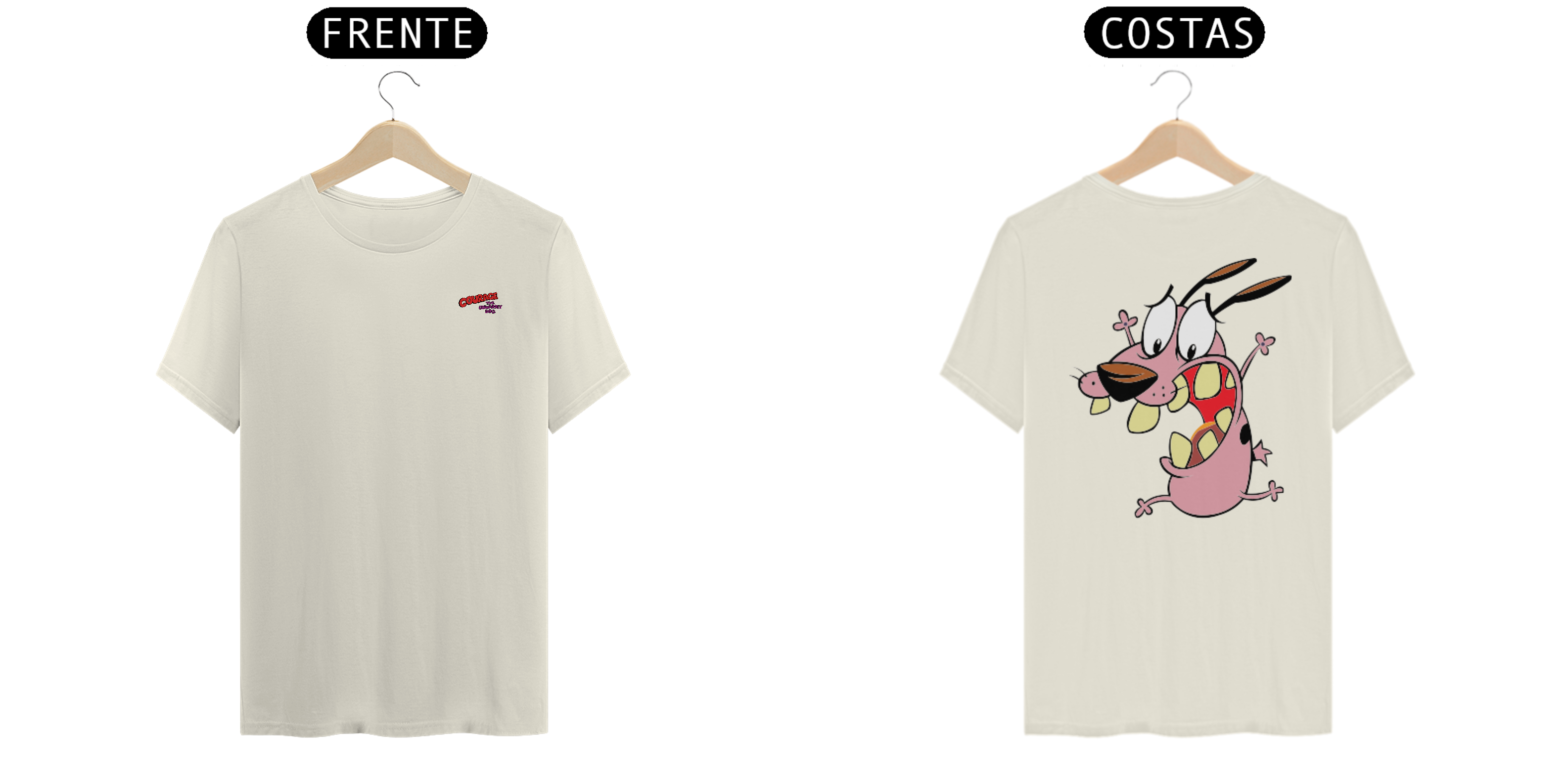 Nome do produto: Camiseta Coragem o cão covarde