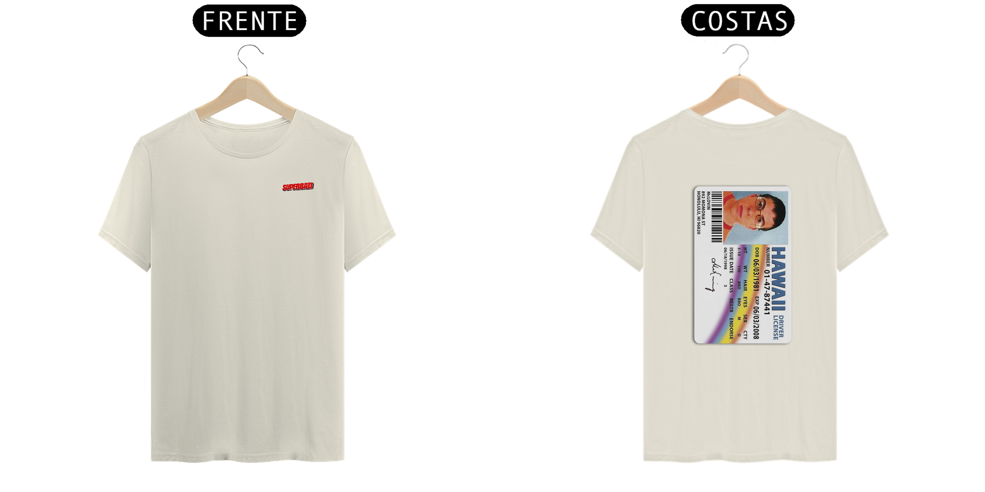 Nome do produto: Camisa Superbad - McLovin