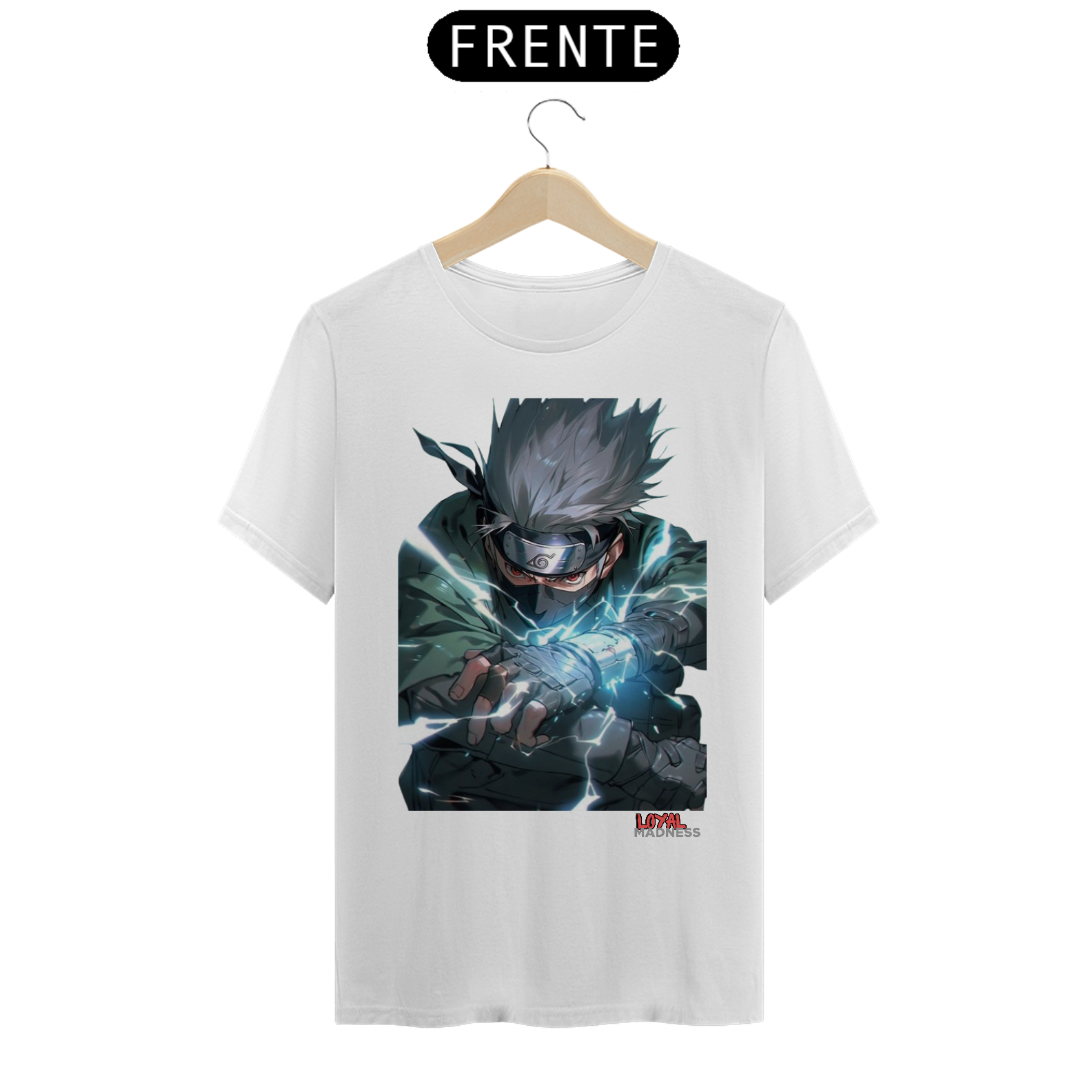 Nome do produto: T-SHIRT KAKASHI HATAKE
