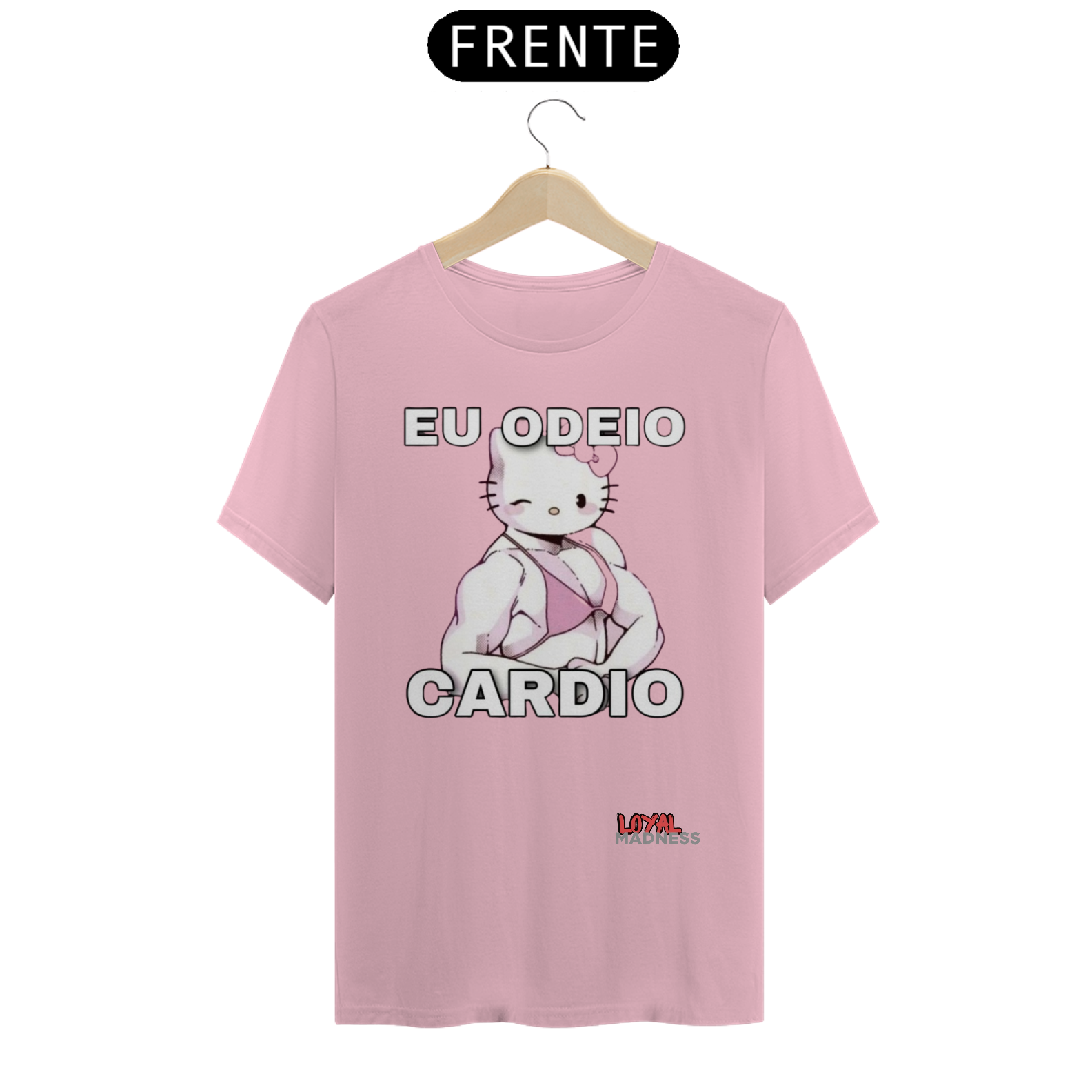 Nome do produto: T-SHIRT ODEIO CARDIO