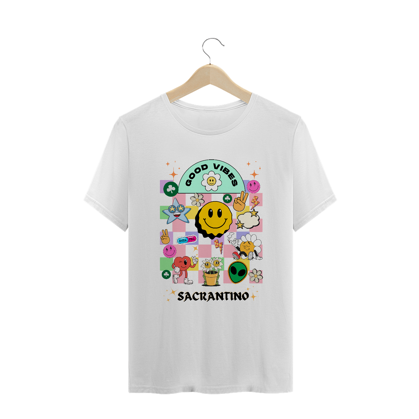 Nome do produto: Camiseta branca plus size \