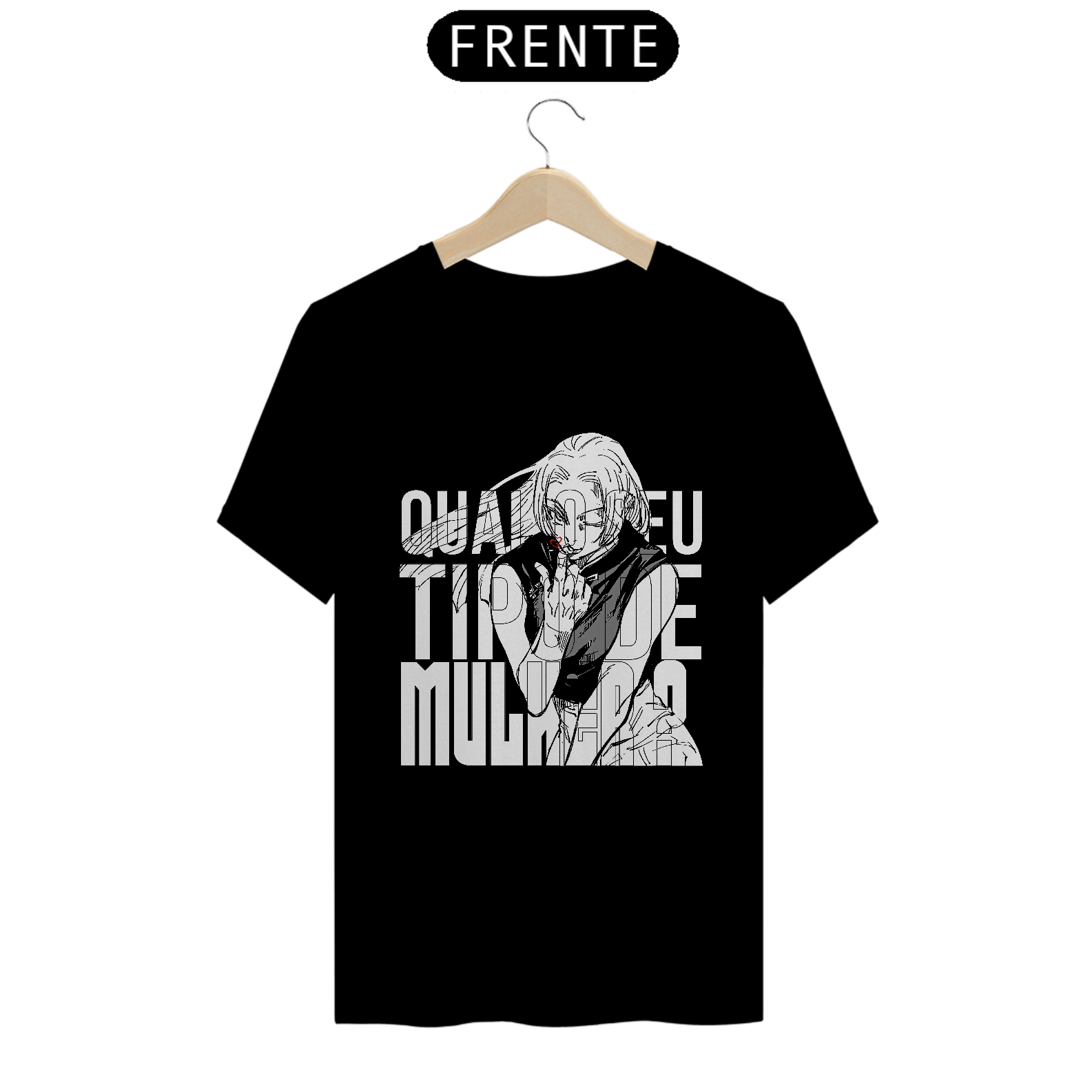 T-Shirt Quality Camiseta Yuki Tsukumo Qual o seu tipo de mulher