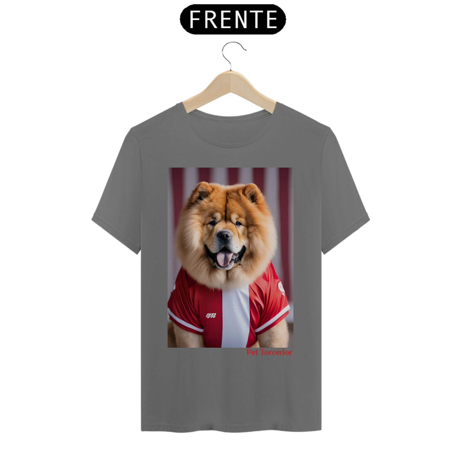 Camisa Malha Estonada Chow Chow Alvirrubro