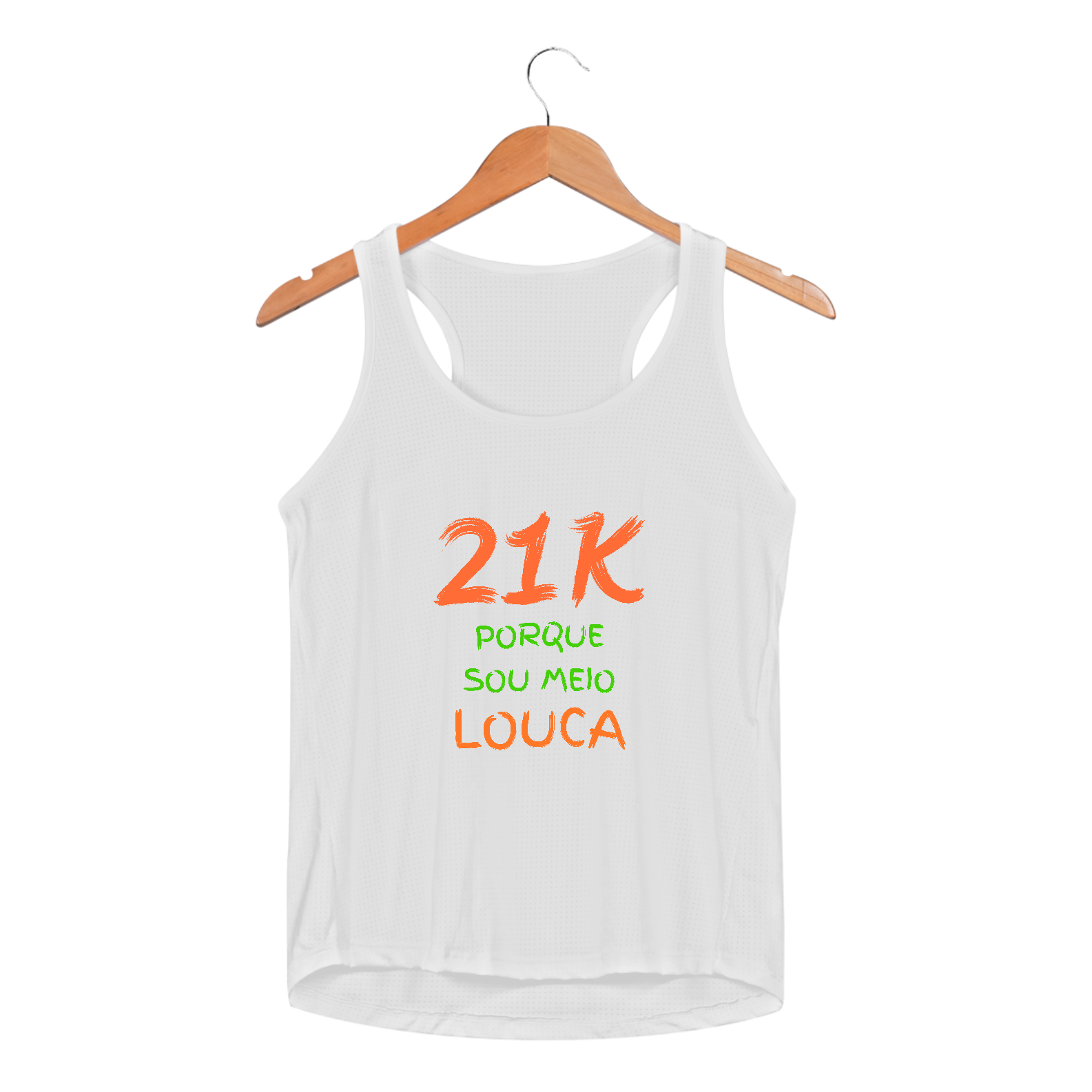 Regata Fem Sportv Dry Uv - 21 k porque sou meio louca.