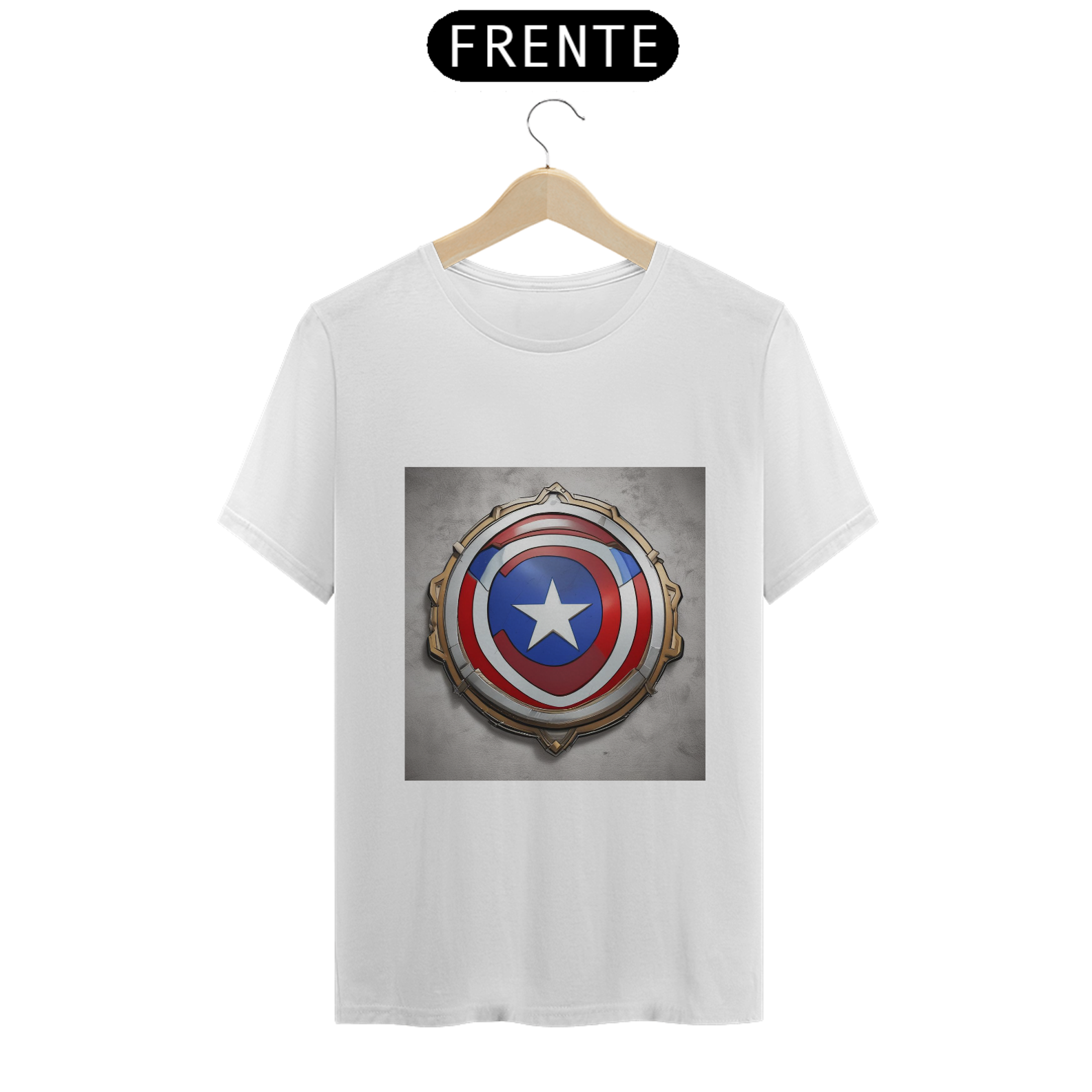 Nome do produto: Camiseta escudo do Capitão America