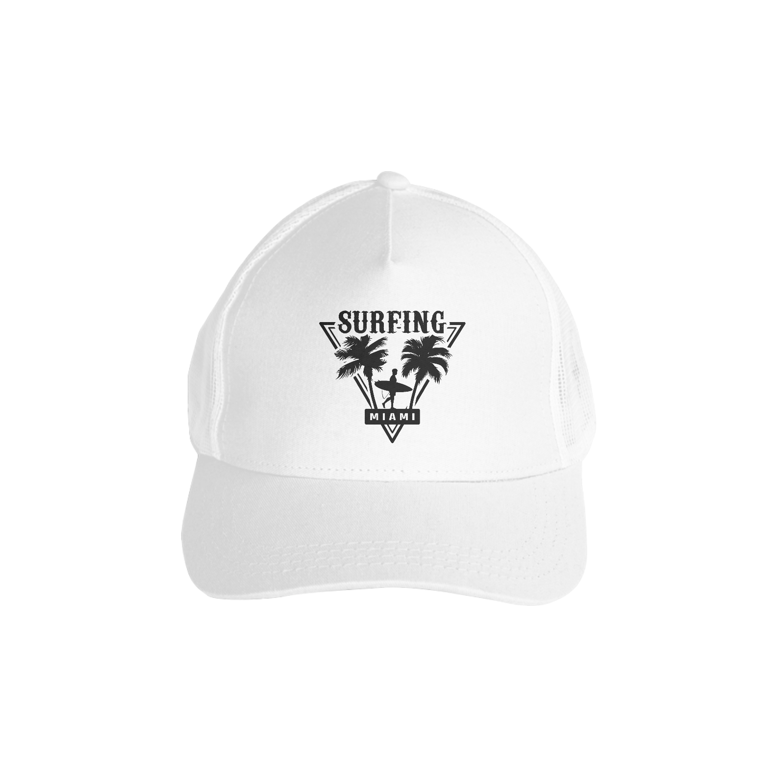 Boné Americano com Tela Surfing Miami