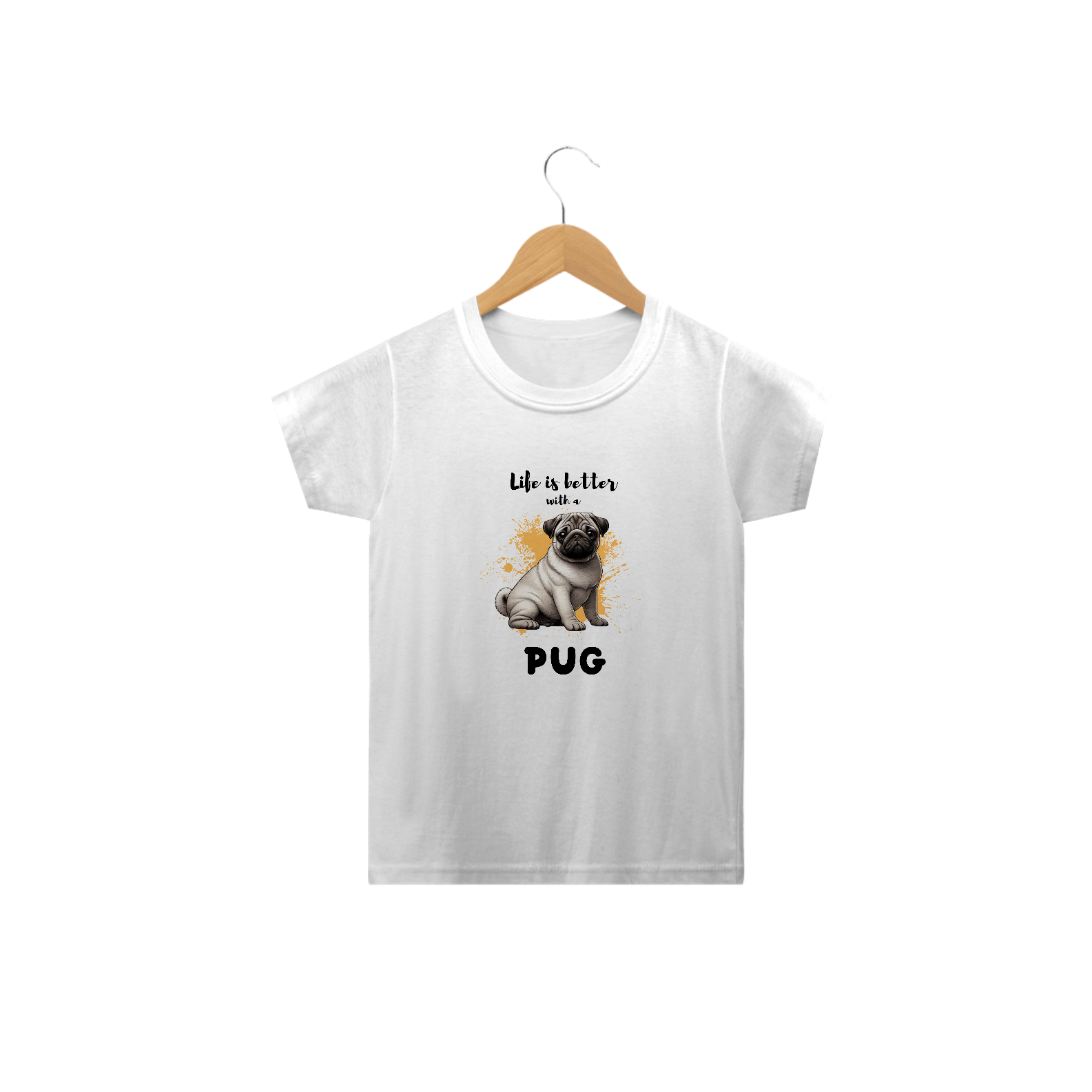 T-Shirt Infantil Pug 04