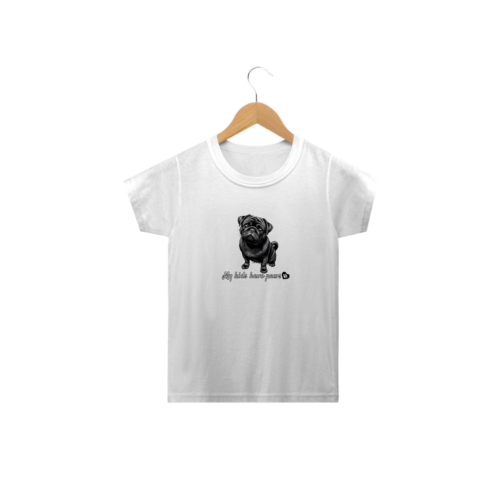 T-Shirt Infantil Pug 07