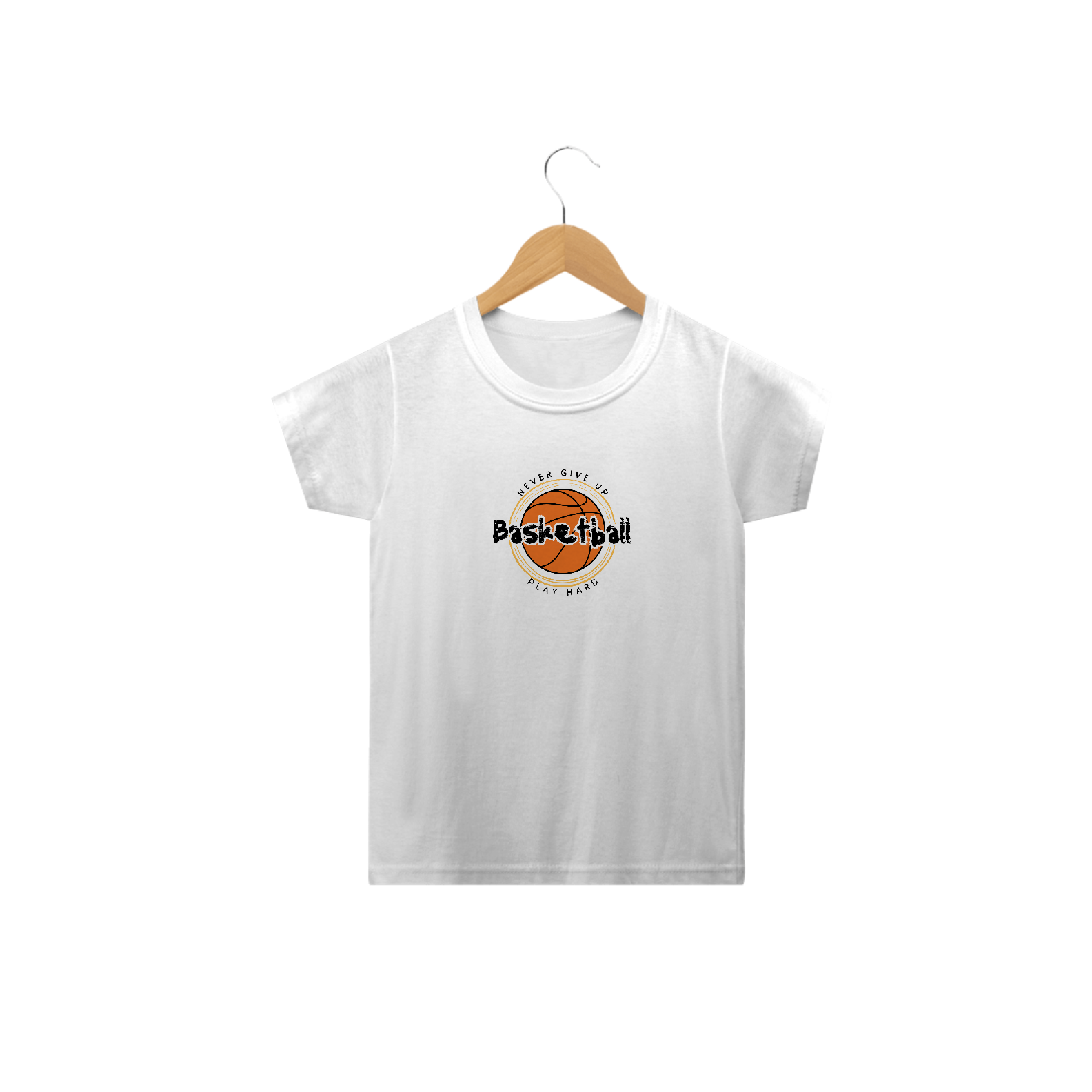 T-Shirt Infantil Basketball Play Hard