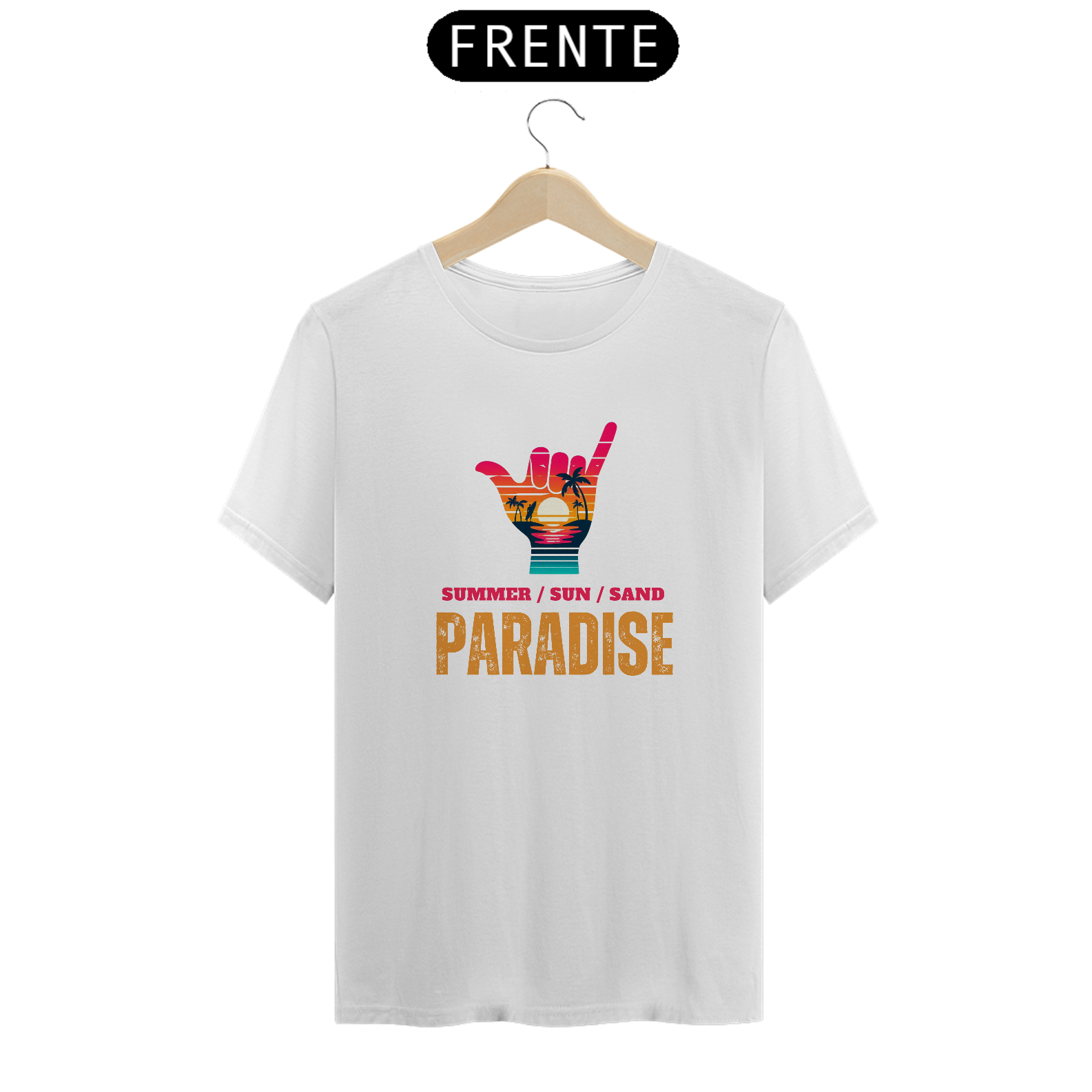 Nome do produto: T-Shirt Summer/Sun/Sand/Paradise