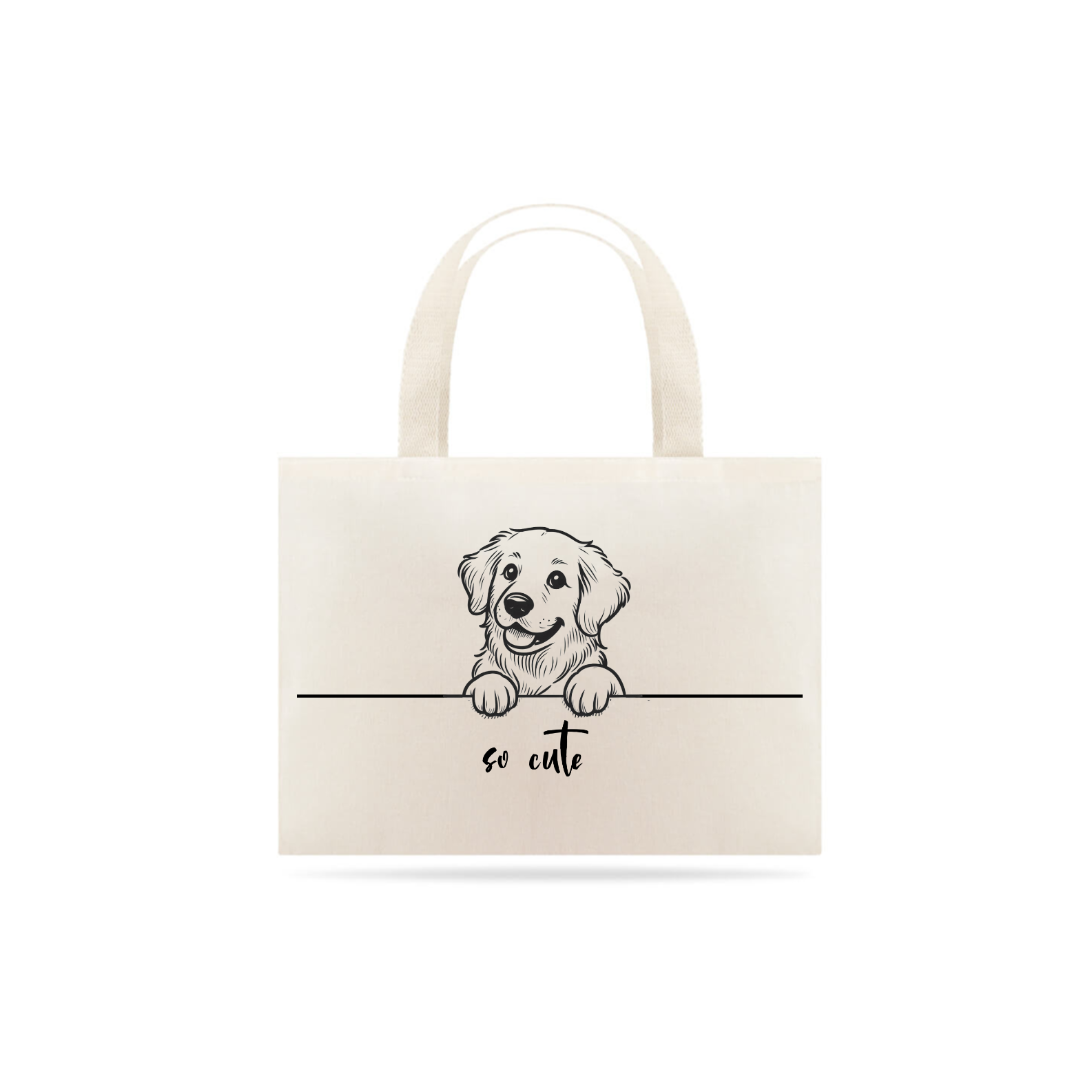 Ecobag So Cute Golden Retriever 02