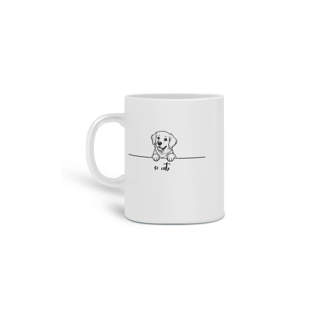Caneca So Cute Golden Retriever 02