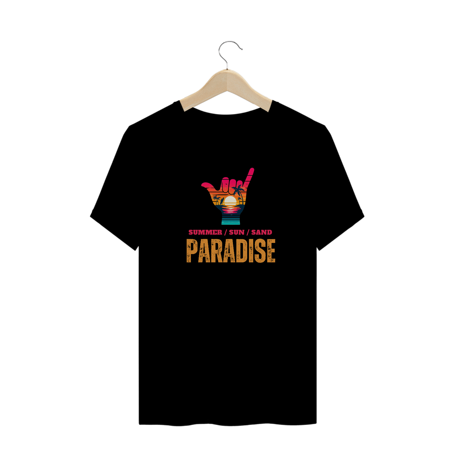 T-Shirt Plus Size Summer/Sun/Sand/Paradise