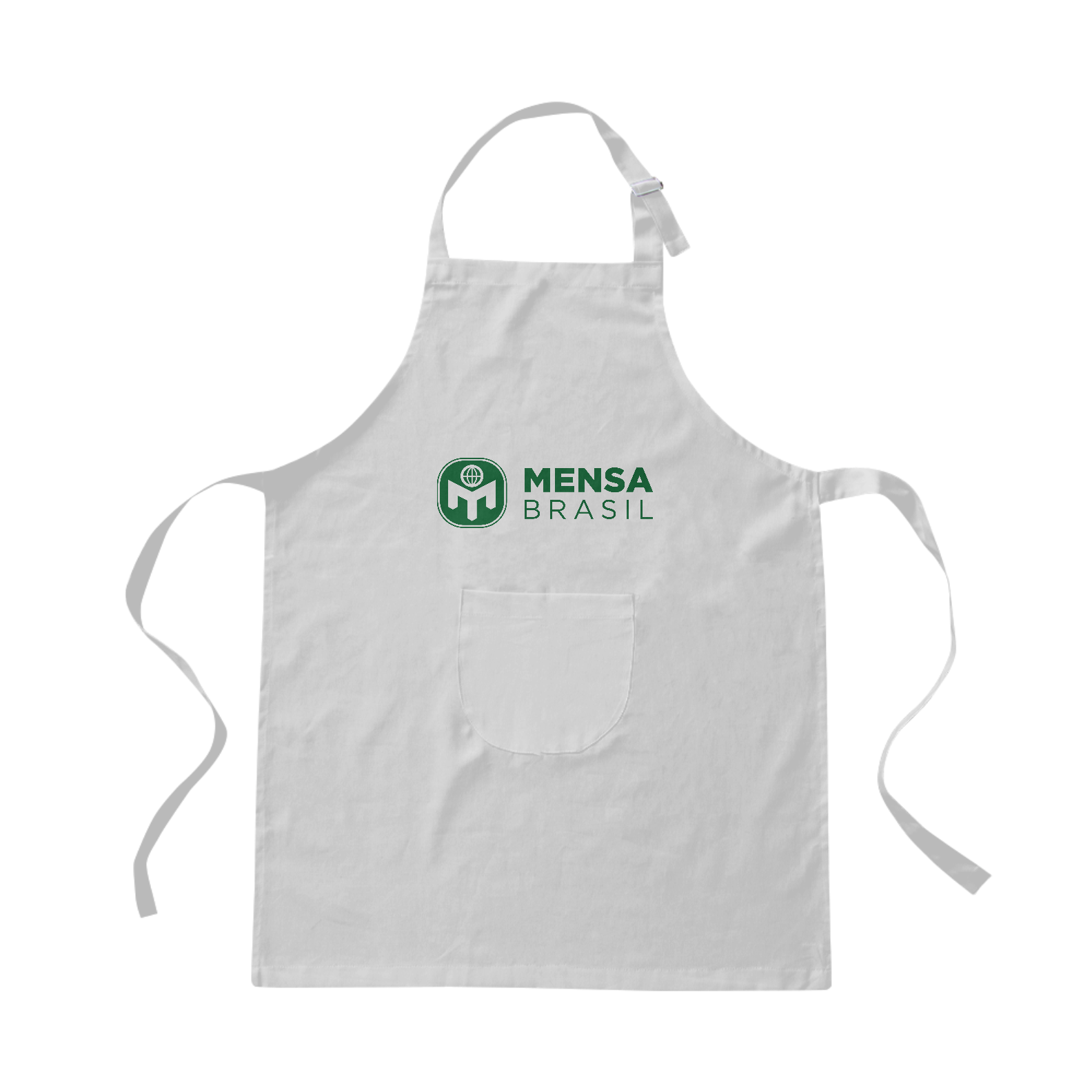 Avental Logo Mensa Brasil (branco)
