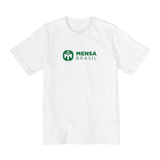 Camiseta Infantil Logo Mensa Brasil (branca 10-14)