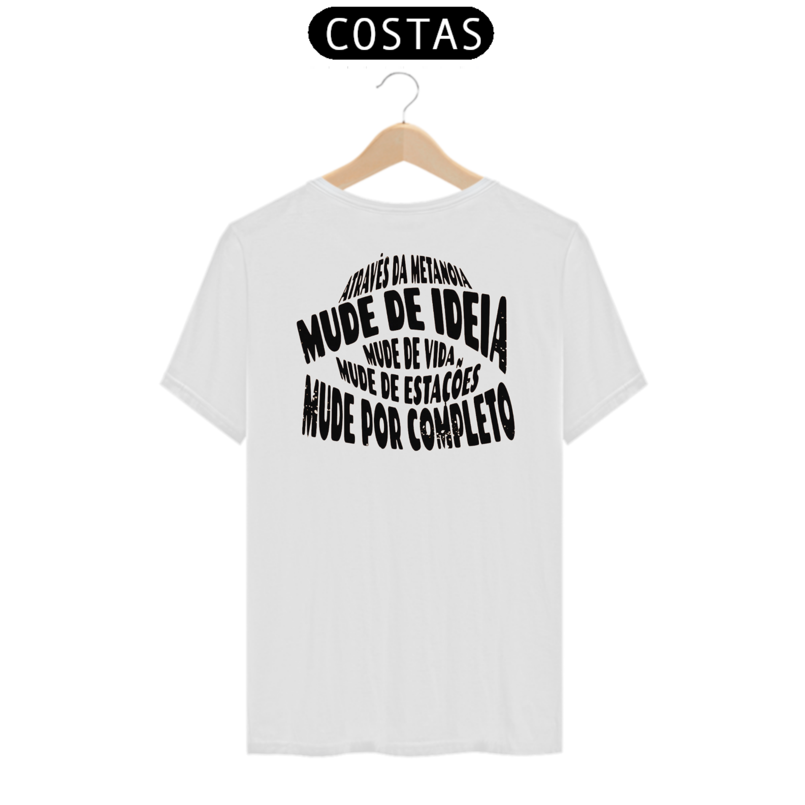 Nome do produto: Camiseta Através da Metanoia