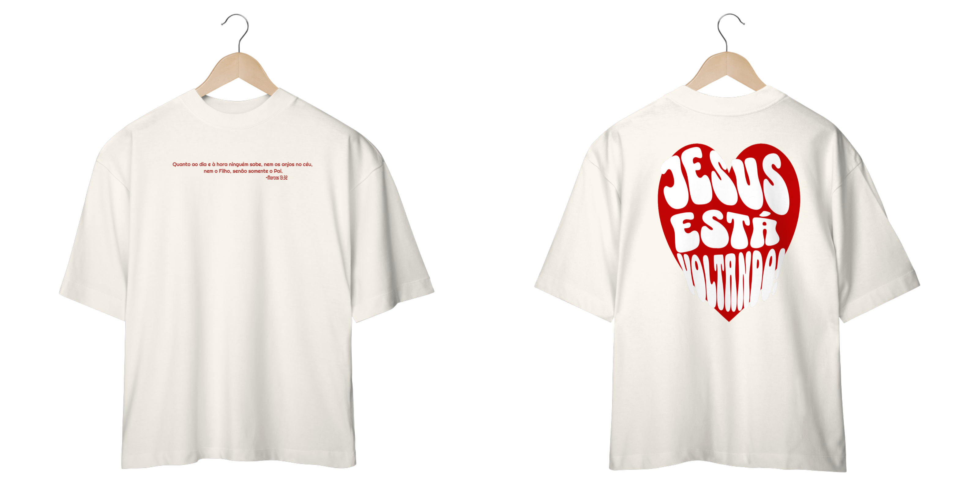 Nome do produto: Camiseta Oversized - Jesus está voltando