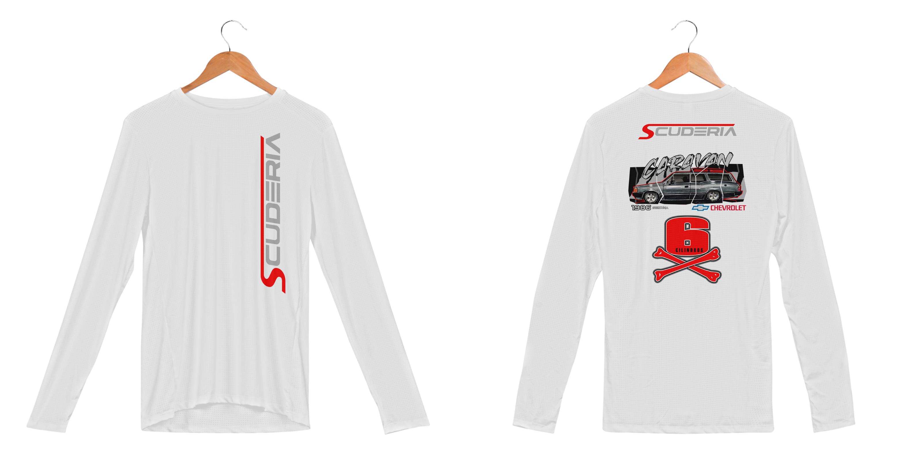 Camisa Manga Longa Sport Dry UV Caravan 1986 Scuderia