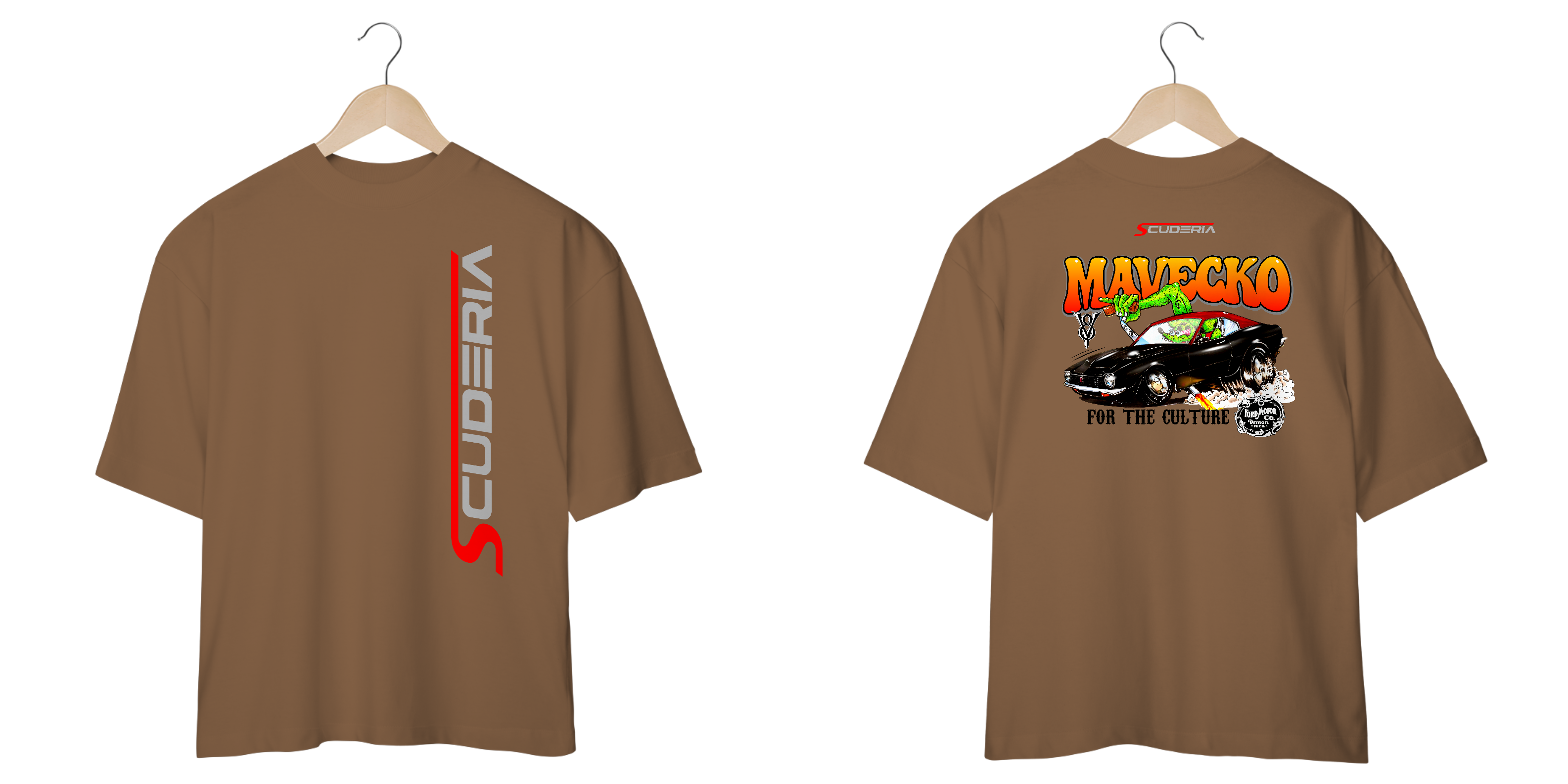 Camiseta Oversized Mavecko V8 Scuderia