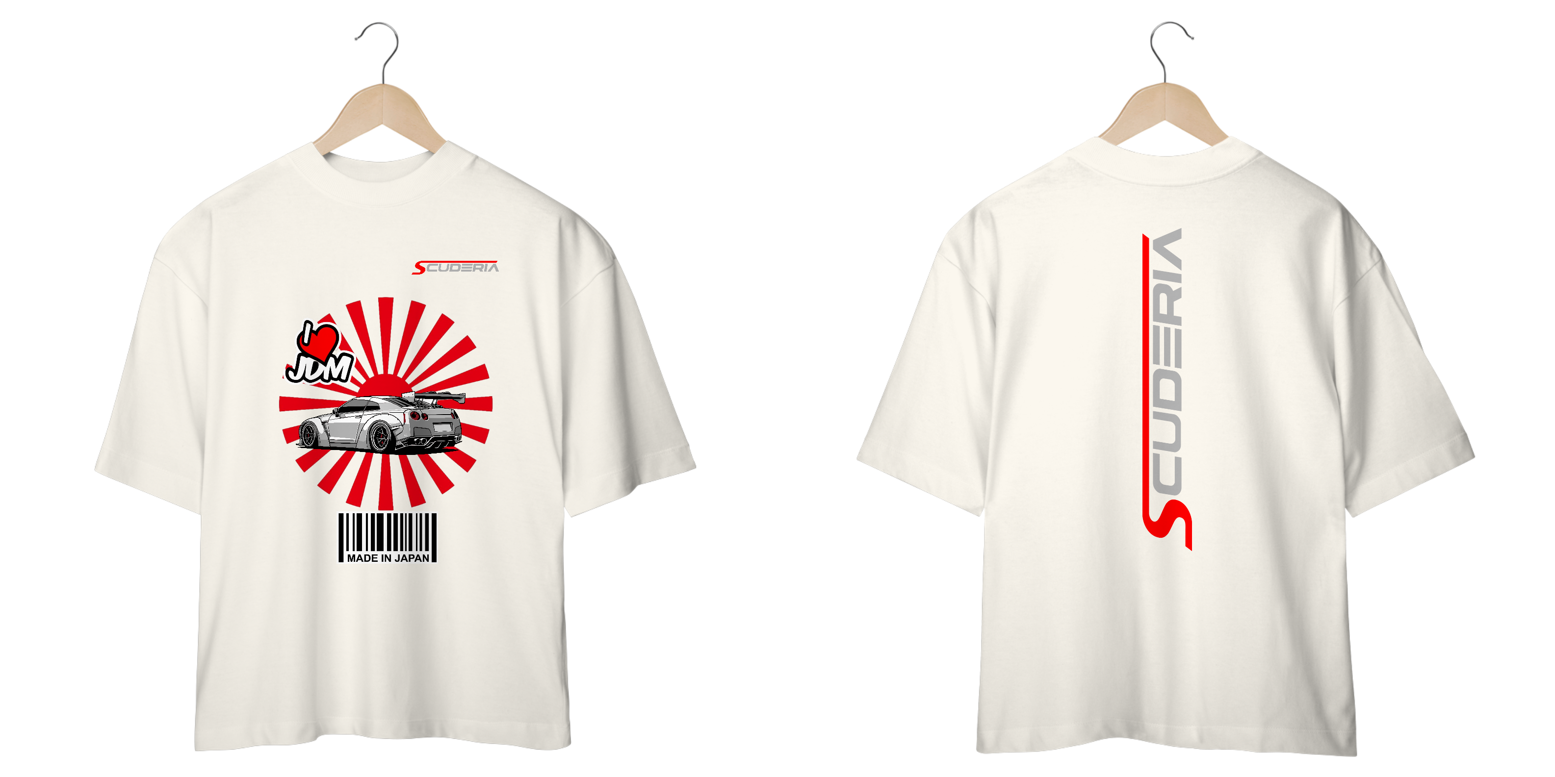 Camiseta Oversized GTR I Love JDM Scuderia