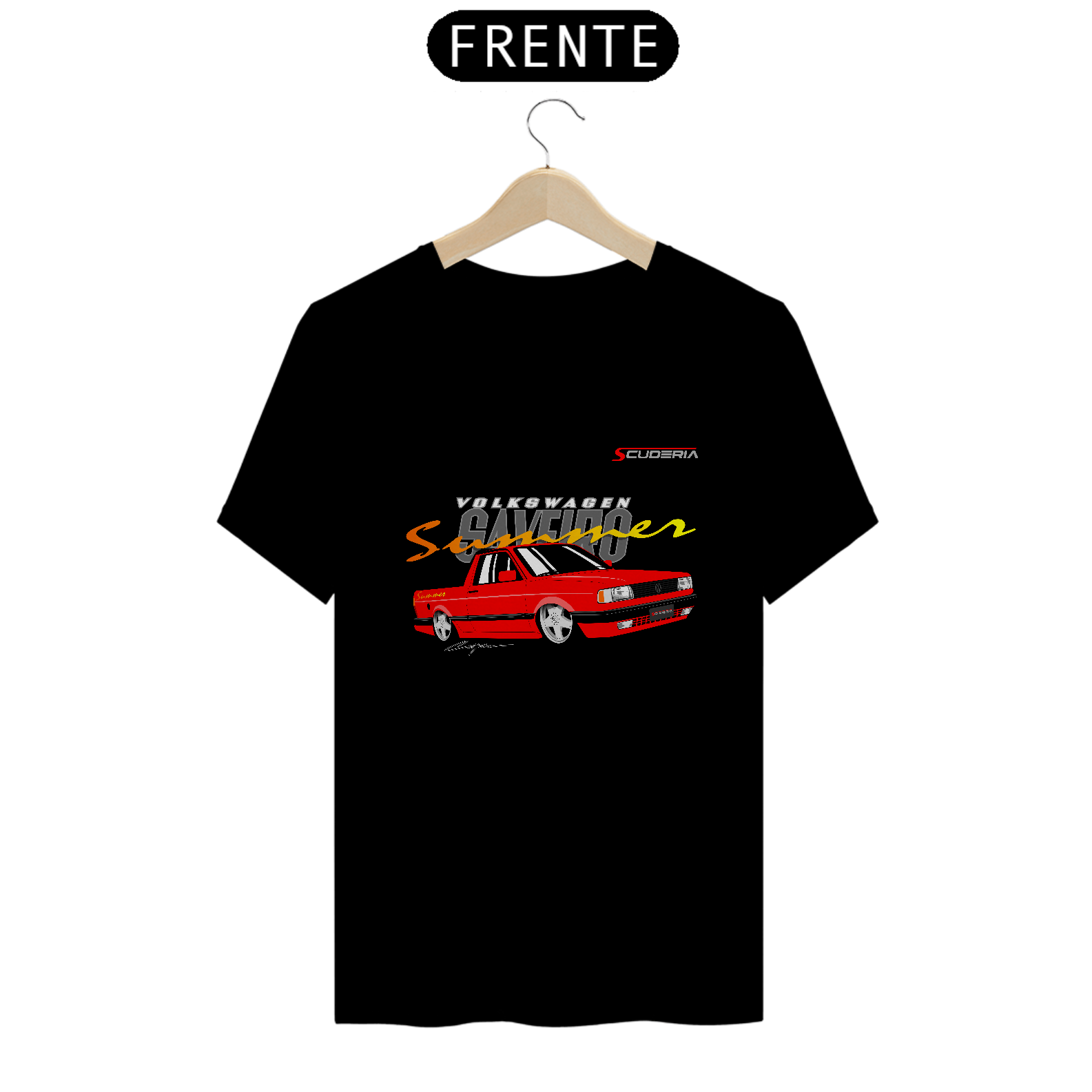 T-Shirt Classic Coleção Anos 90 Saveiro Summer Vermelha Scuderia