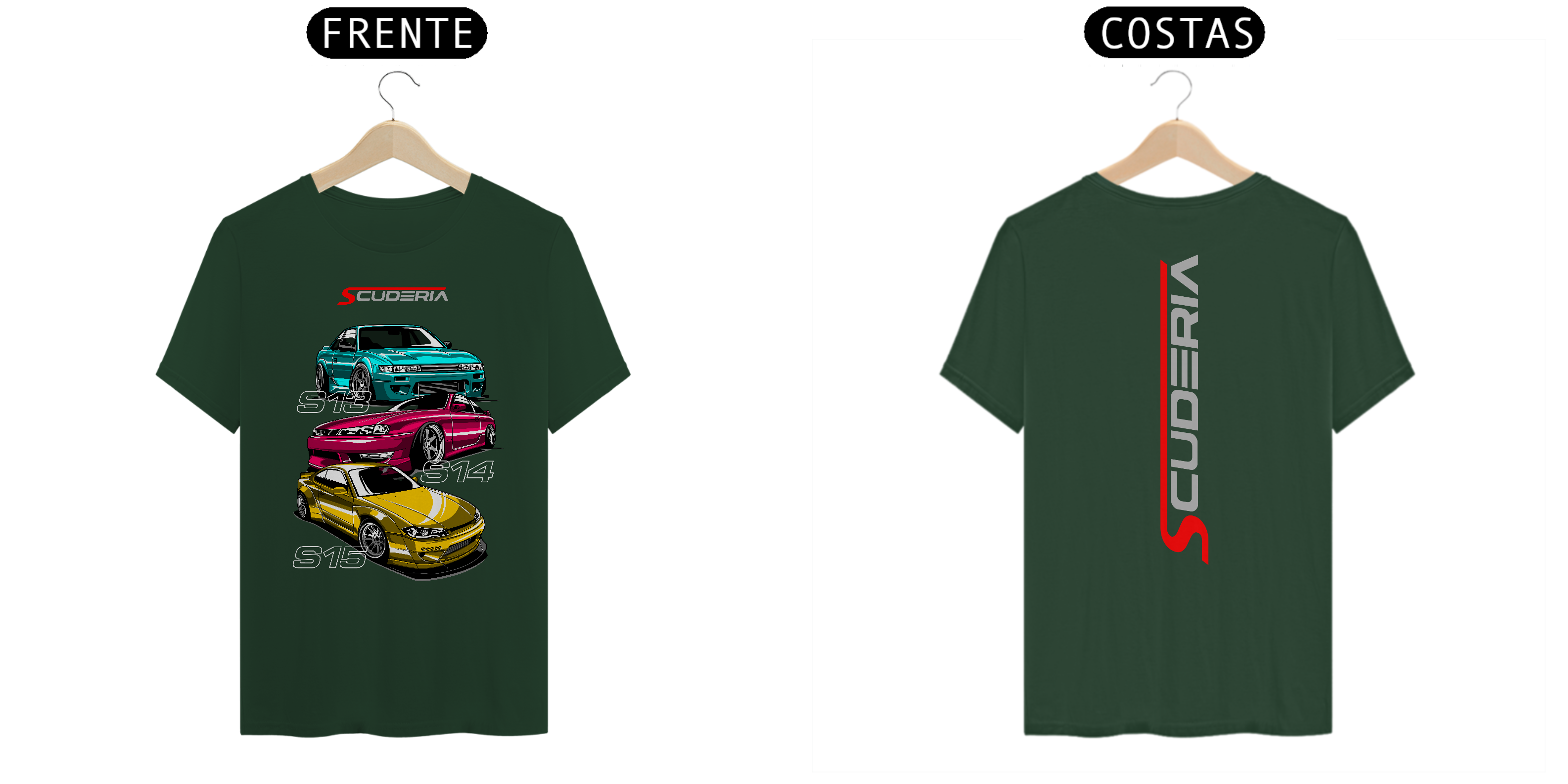 T-Shirt Classic Coleção Nissan Silvia JDM Scuderia