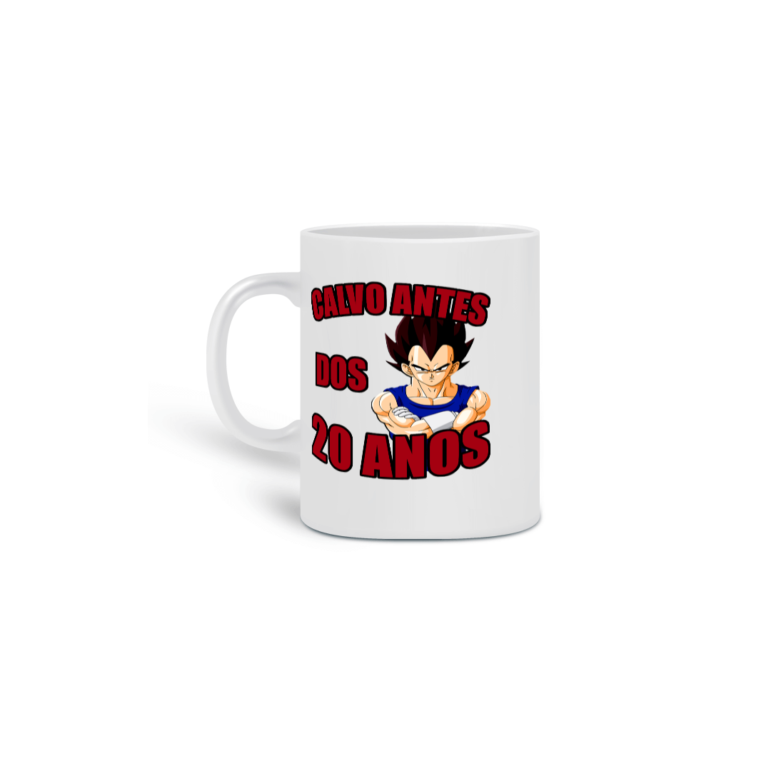 Nome do produto: Caneca Calvo Antes dos 20 Anos – Saiyajin Coffee