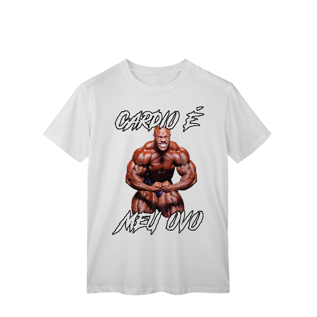 Nome do produto: Camiseta “Cardio é Meu Ovo”