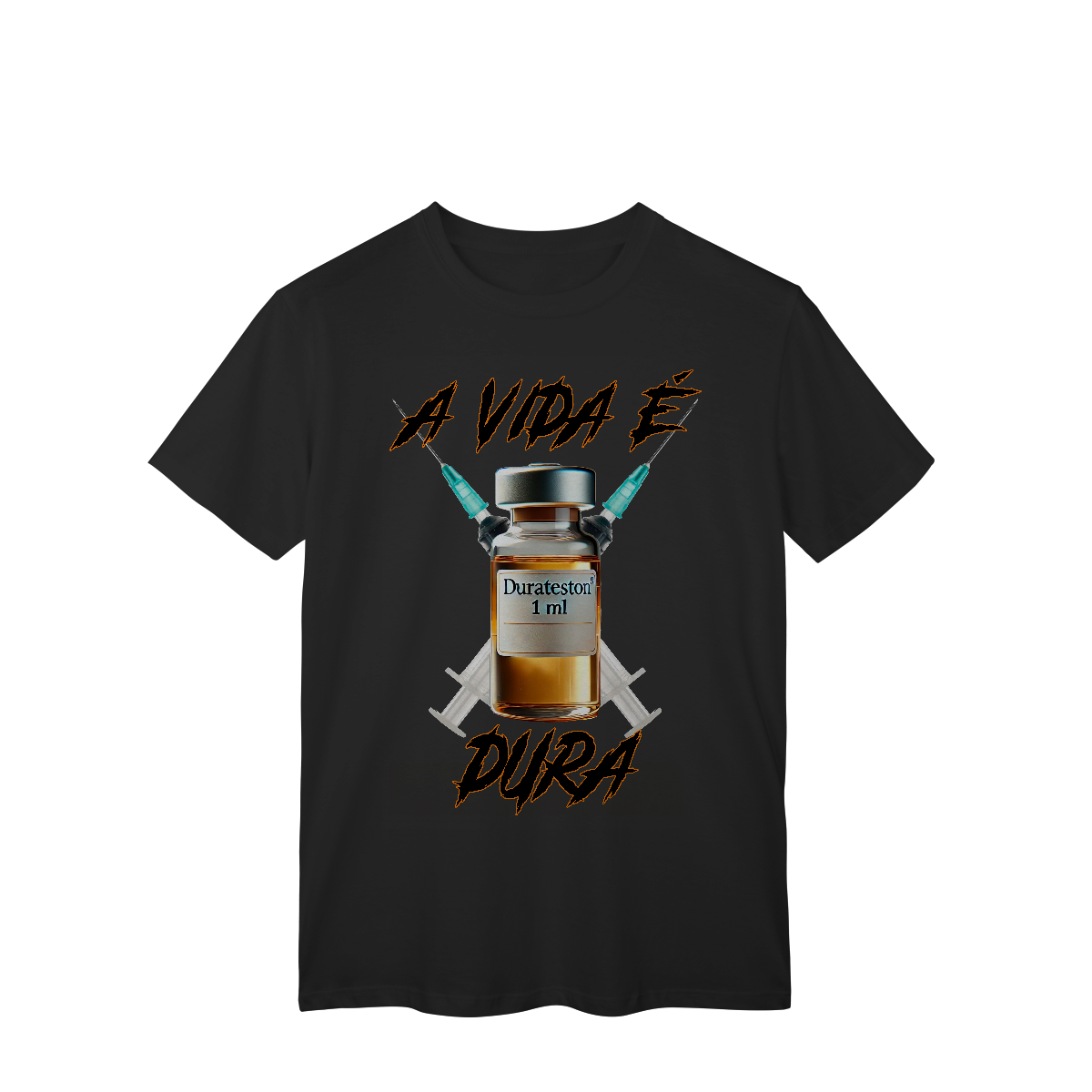 Nome do produto: Camiseta A Vida é Dura – Estampa Durateston