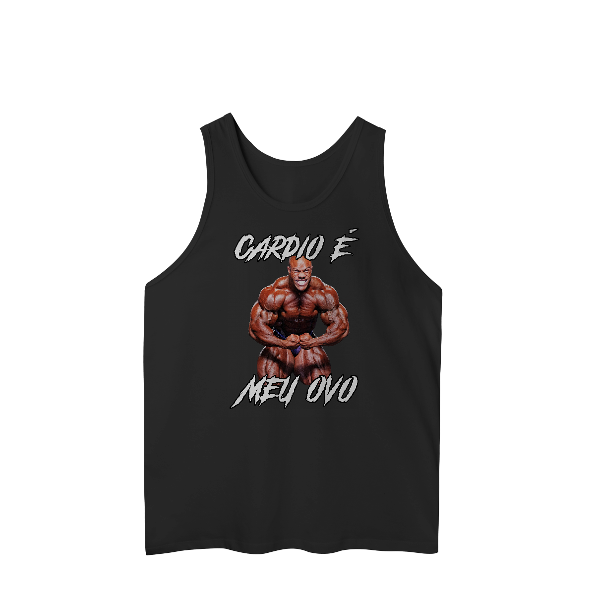 Nome do produto: Regata “Cardio é Meu Ovo”