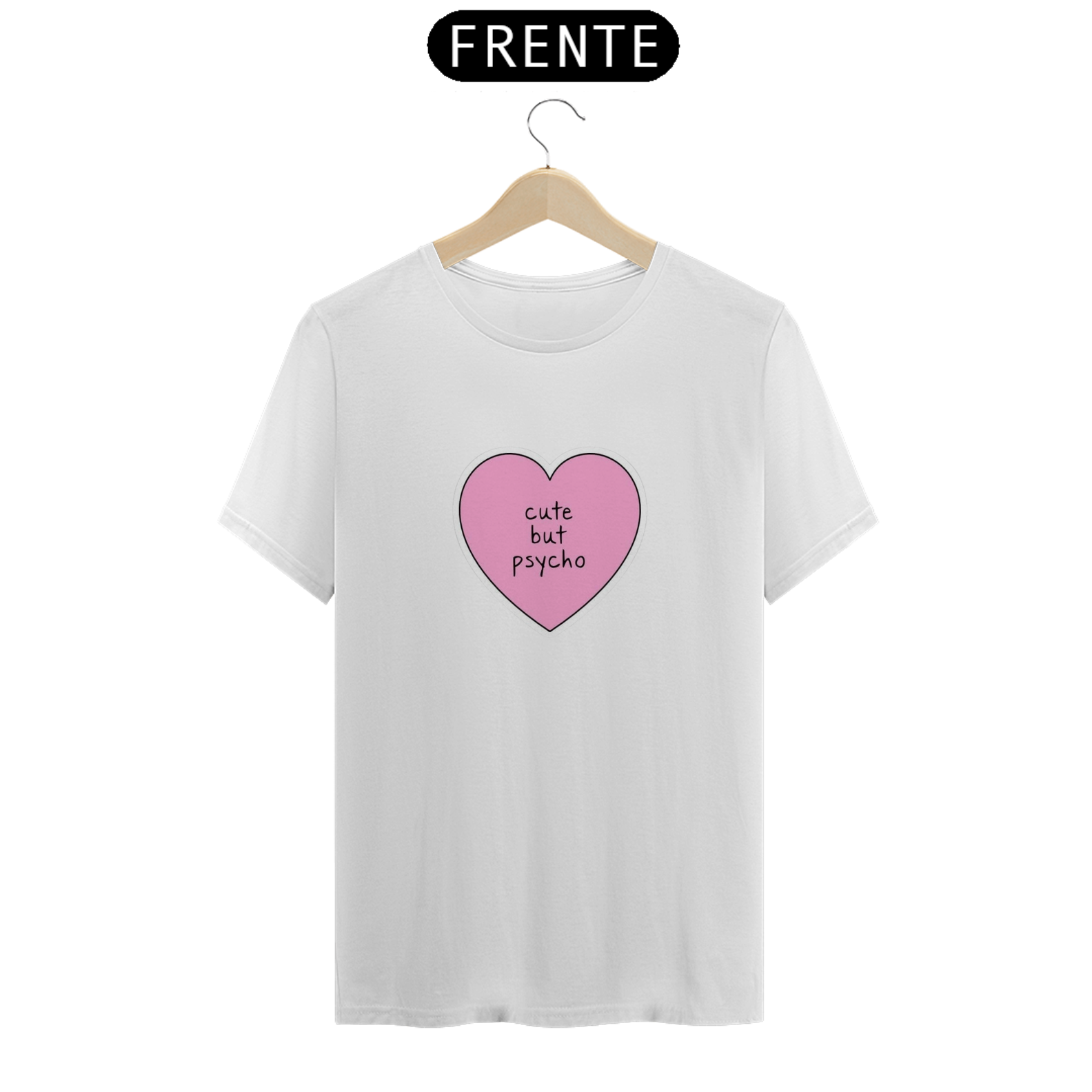 Nome do produto: Camiseta Unissex Cute but Psycho