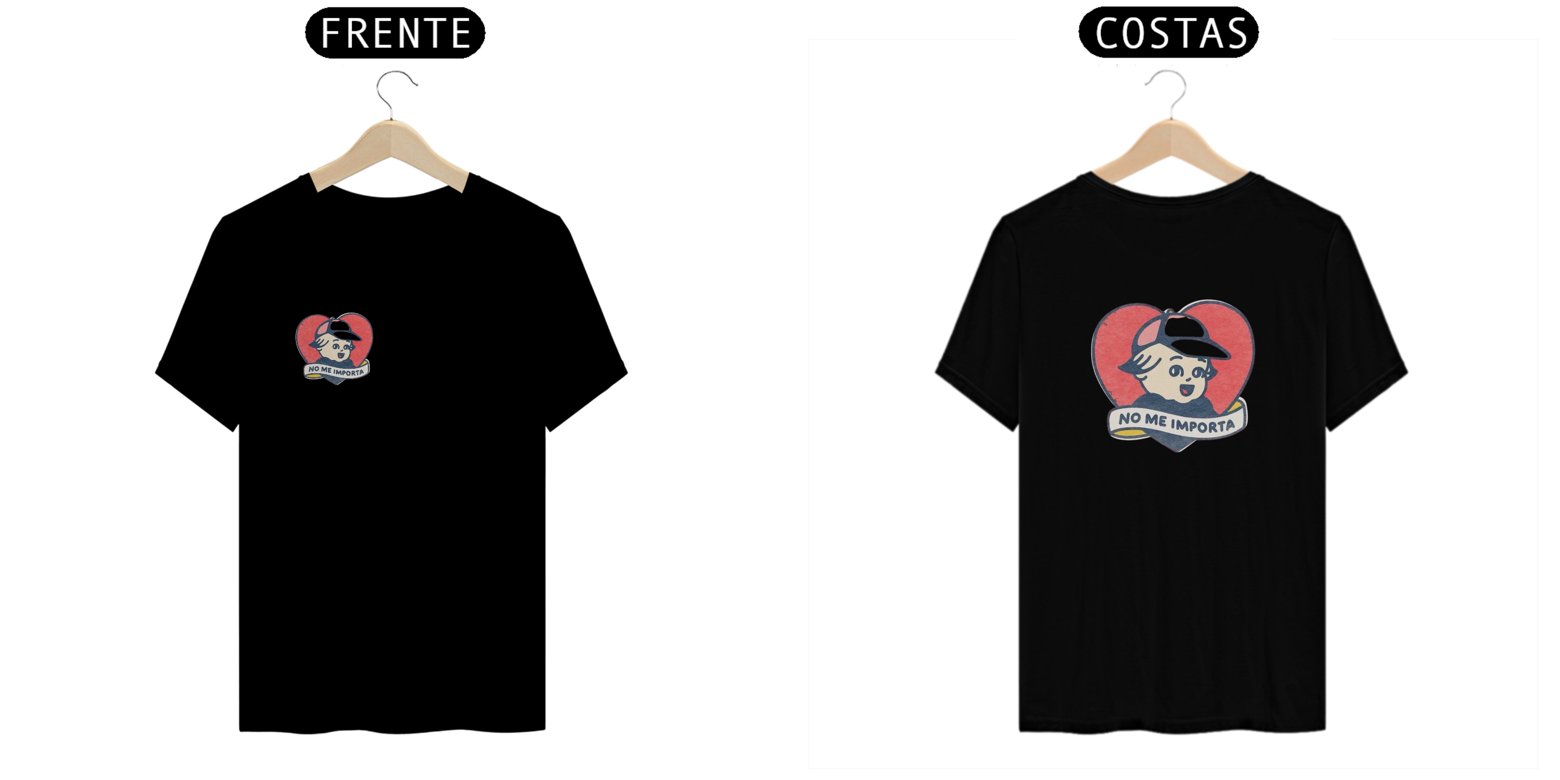 Nome do produto: Camiseta Unissex de Algodão No Me Importa