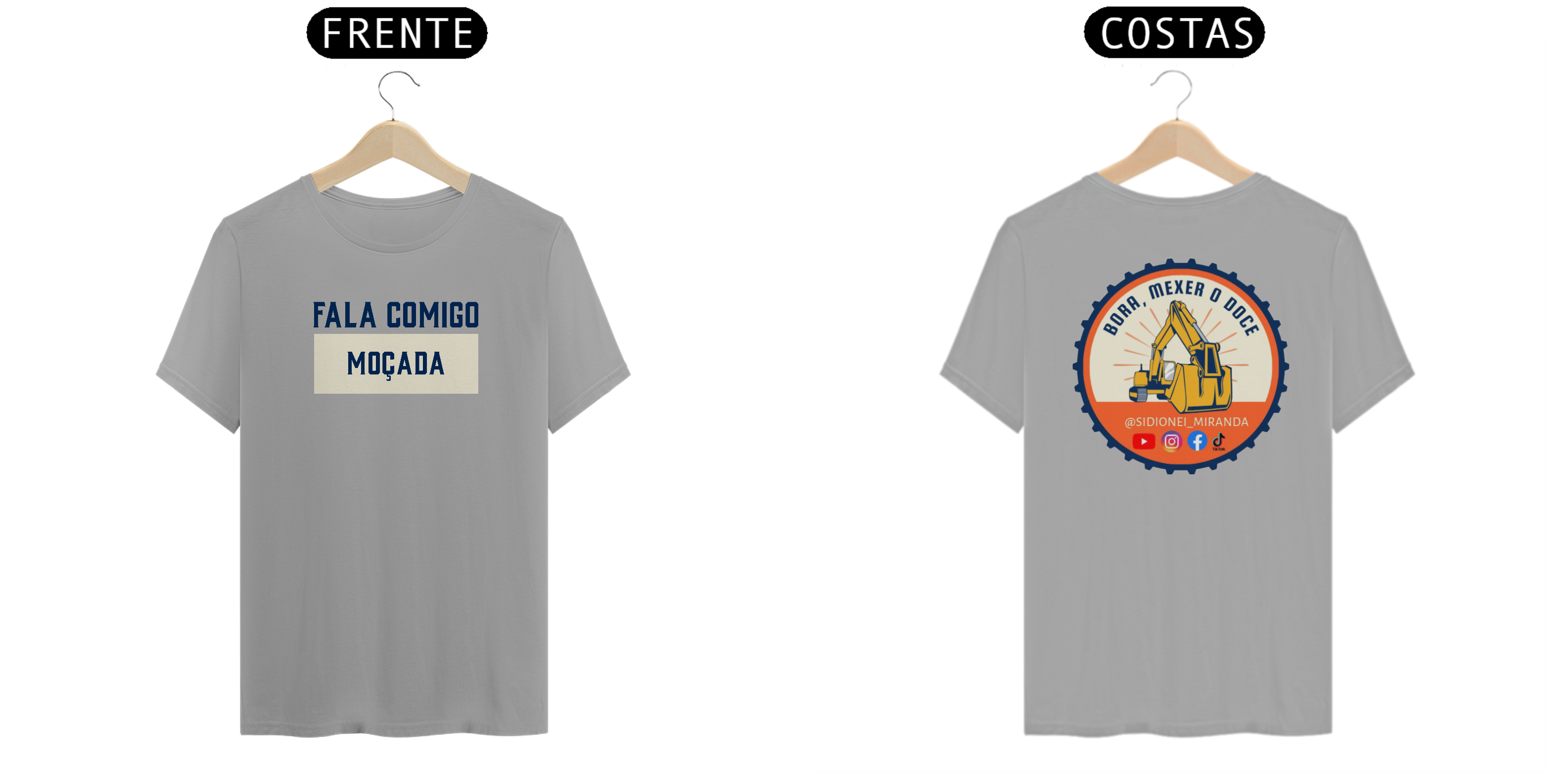 Nome do produto: Camiseta Fala Comigo Sidionei