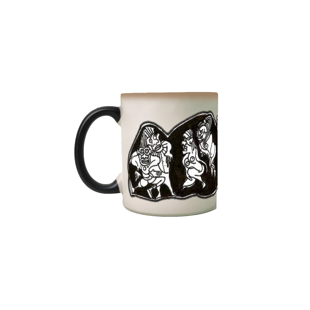 Nome do produto: Caneca Mágica Estampa Primatas 