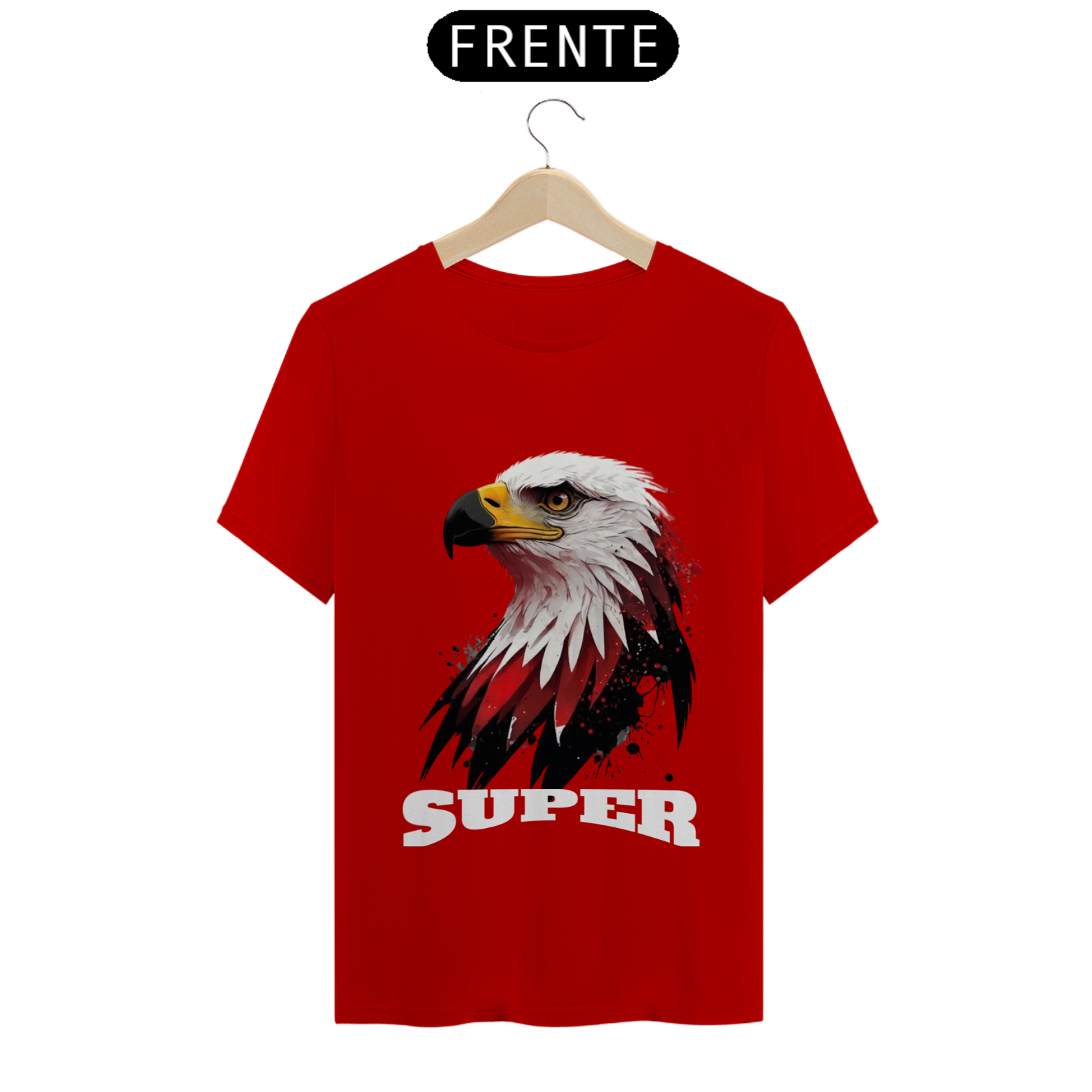 Nome do produto: Camiseta Unisex Clássica Estampada - Águia Grafite