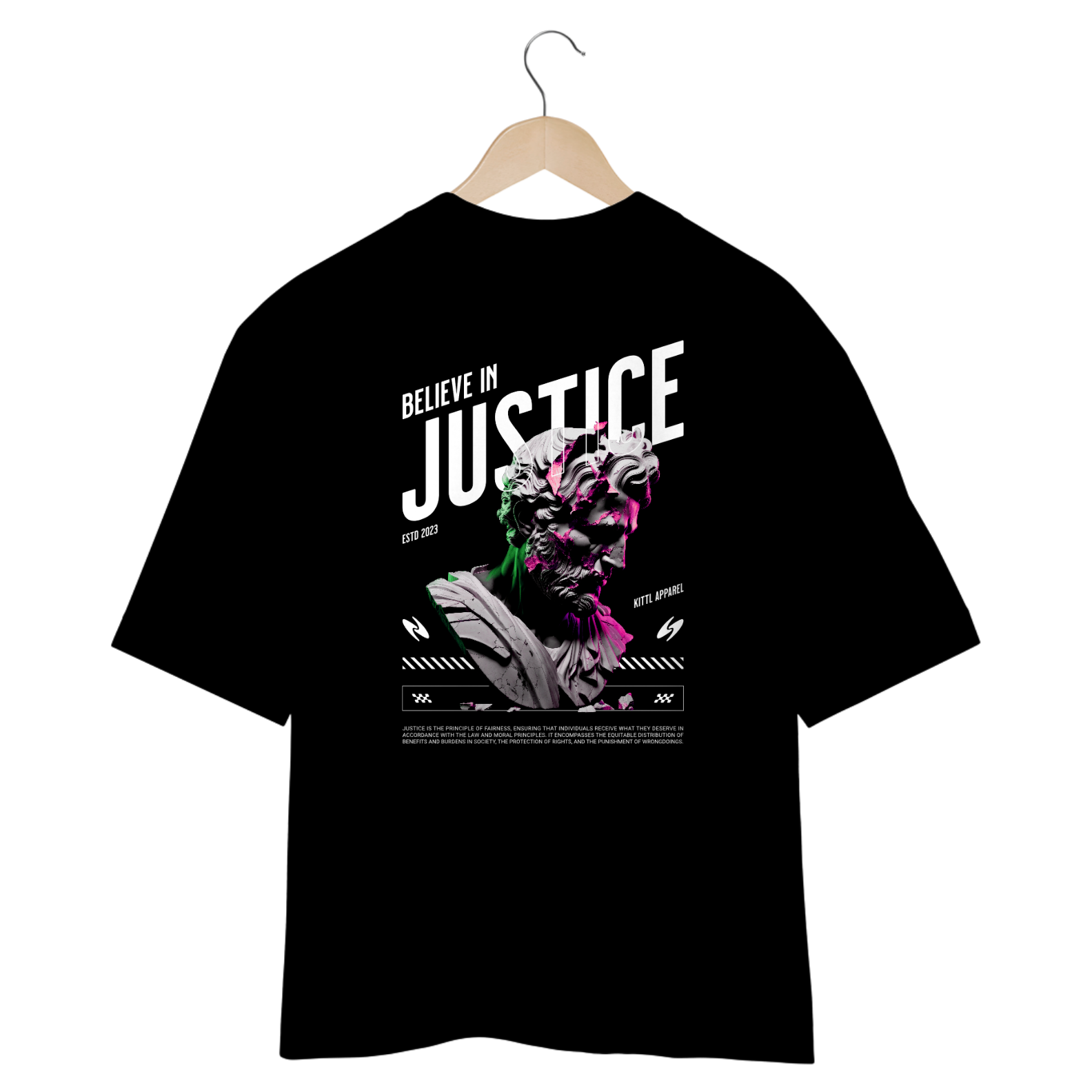 Nome do produto: Camiseta Oversized Justice
