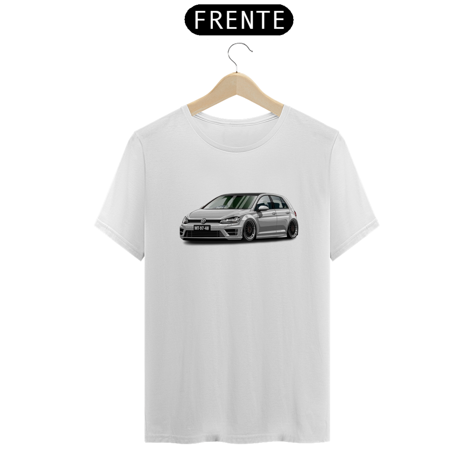 Nome do produto: Camisa com Carro Volkswagen Golf