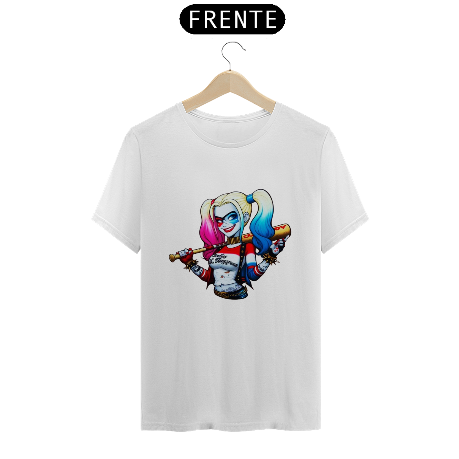 Nome do produto:  Camisa com a Arlequina